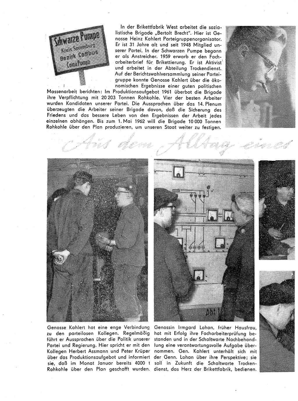 Neuer Weg (NW), Organ des Zentralkomitees (ZK) der SED (Sozialistische Einheitspartei Deutschlands) für Fragen des Parteilebens, 17. Jahrgang [Deutsche Demokratische Republik (DDR)] 1962, Seite 288 (NW ZK SED DDR 1962, S. 288)
