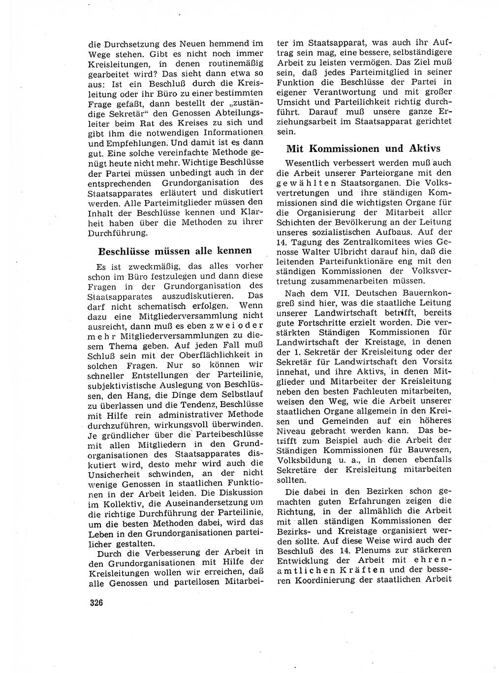 Neuer Weg (NW), Organ des Zentralkomitees (ZK) der SED (Sozialistische Einheitspartei Deutschlands) für Fragen des Parteilebens, 17. Jahrgang [Deutsche Demokratische Republik (DDR)] 1962, Seite 326 (NW ZK SED DDR 1962, S. 326)