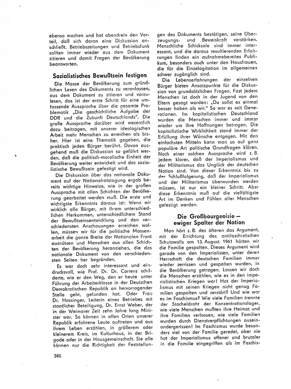 Neuer Weg (NW), Organ des Zentralkomitees (ZK) der SED (Sozialistische Einheitspartei Deutschlands) für Fragen des Parteilebens, 17. Jahrgang [Deutsche Demokratische Republik (DDR)] 1962, Seite 368 (NW ZK SED DDR 1962, S. 368)