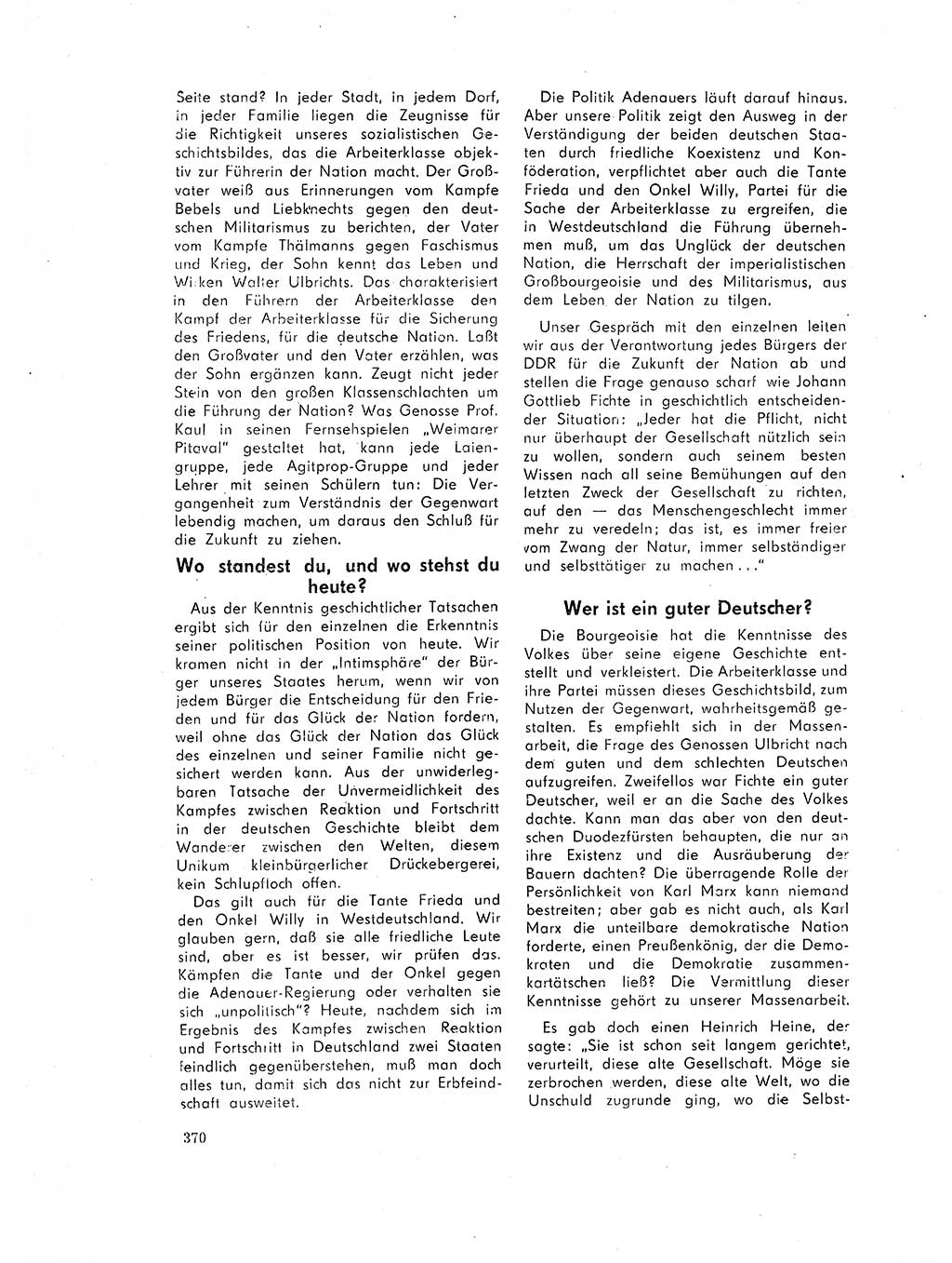 Neuer Weg (NW), Organ des Zentralkomitees (ZK) der SED (Sozialistische Einheitspartei Deutschlands) für Fragen des Parteilebens, 17. Jahrgang [Deutsche Demokratische Republik (DDR)] 1962, Seite 370 (NW ZK SED DDR 1962, S. 370)