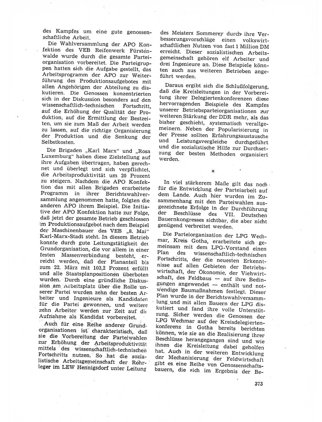 Neuer Weg (NW), Organ des Zentralkomitees (ZK) der SED (Sozialistische Einheitspartei Deutschlands) für Fragen des Parteilebens, 17. Jahrgang [Deutsche Demokratische Republik (DDR)] 1962, Seite 373 (NW ZK SED DDR 1962, S. 373)