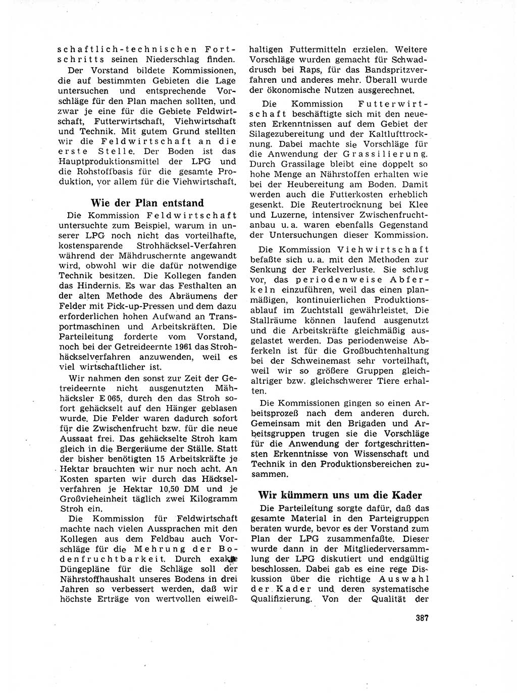 Neuer Weg (NW), Organ des Zentralkomitees (ZK) der SED (Sozialistische Einheitspartei Deutschlands) für Fragen des Parteilebens, 17. Jahrgang [Deutsche Demokratische Republik (DDR)] 1962, Seite 387 (NW ZK SED DDR 1962, S. 387)