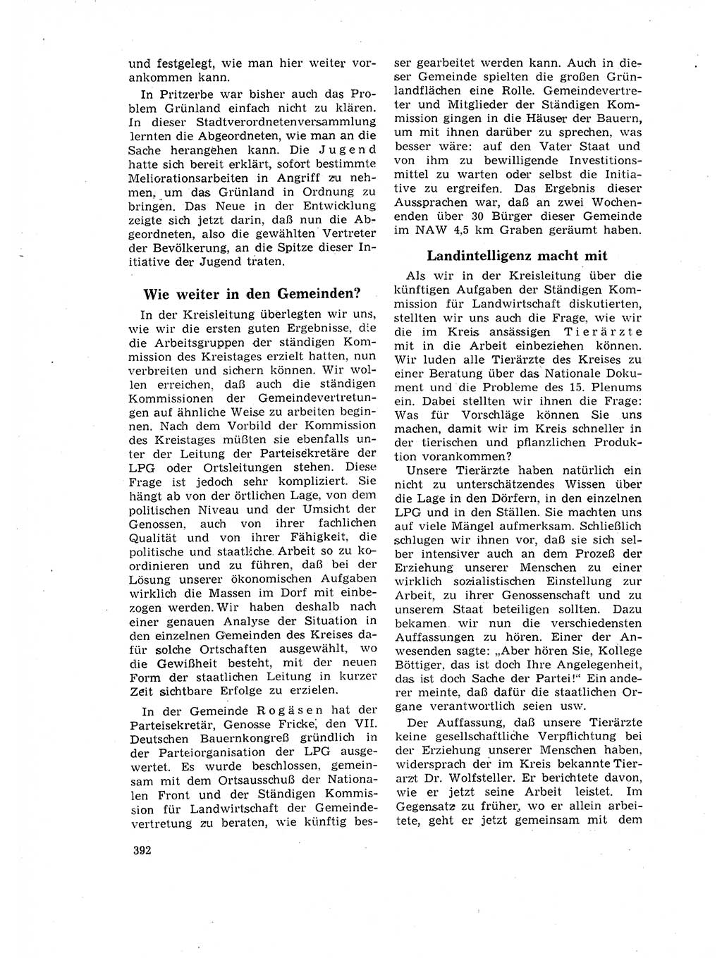 Neuer Weg (NW), Organ des Zentralkomitees (ZK) der SED (Sozialistische Einheitspartei Deutschlands) für Fragen des Parteilebens, 17. Jahrgang [Deutsche Demokratische Republik (DDR)] 1962, Seite 392 (NW ZK SED DDR 1962, S. 392)