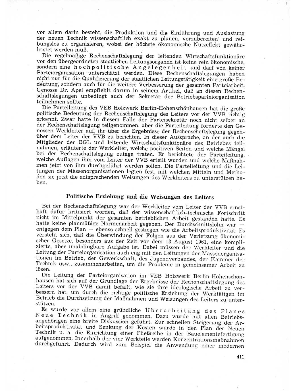 Neuer Weg (NW), Organ des Zentralkomitees (ZK) der SED (Sozialistische Einheitspartei Deutschlands) für Fragen des Parteilebens, 17. Jahrgang [Deutsche Demokratische Republik (DDR)] 1962, Seite 411 (NW ZK SED DDR 1962, S. 411)