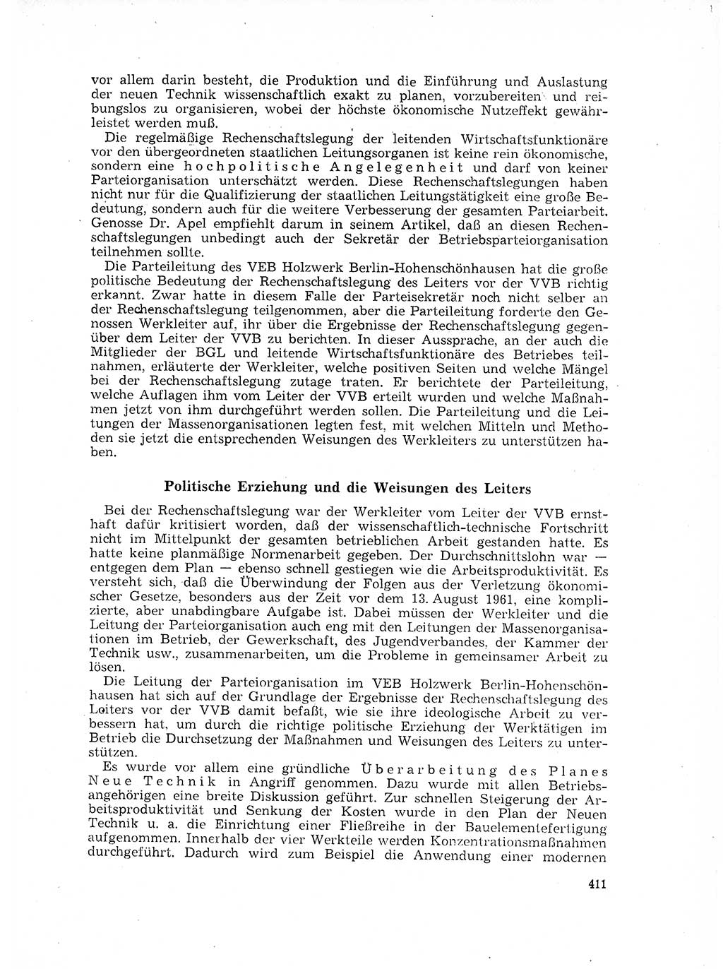 Neuer Weg (NW), Organ des Zentralkomitees (ZK) der SED (Sozialistische Einheitspartei Deutschlands) für Fragen des Parteilebens, 17. Jahrgang [Deutsche Demokratische Republik (DDR)] 1962, Seite 411 (NW ZK SED DDR 1962, S. 411)