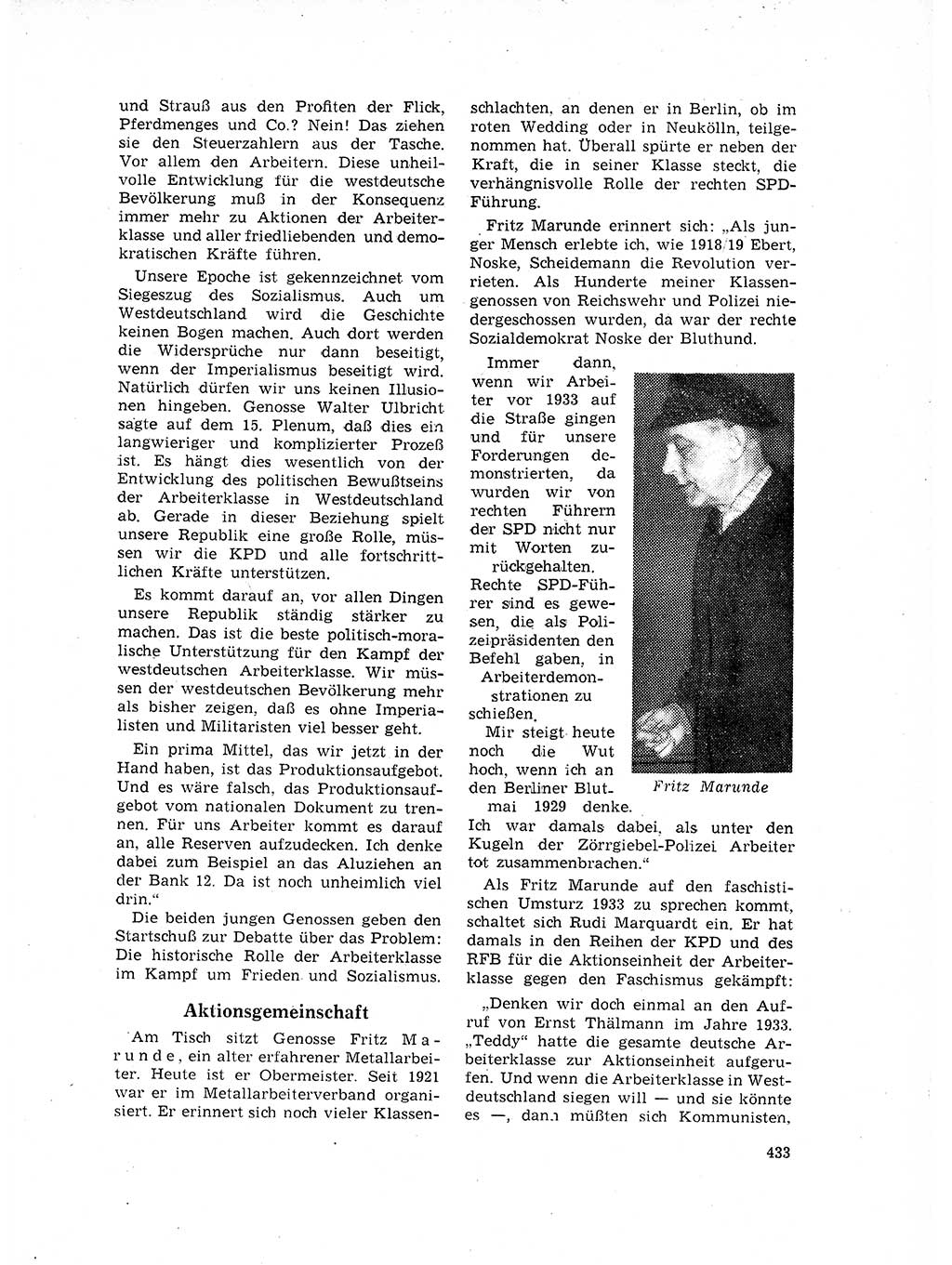 Neuer Weg (NW), Organ des Zentralkomitees (ZK) der SED (Sozialistische Einheitspartei Deutschlands) für Fragen des Parteilebens, 17. Jahrgang [Deutsche Demokratische Republik (DDR)] 1962, Seite 433 (NW ZK SED DDR 1962, S. 433)