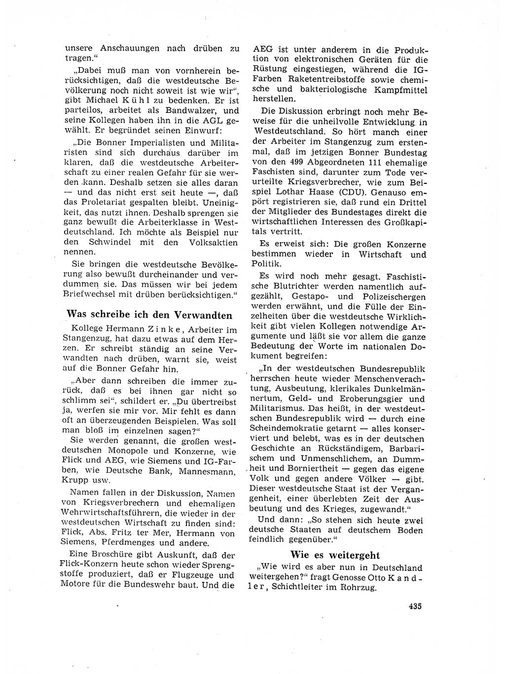 Neuer Weg (NW), Organ des Zentralkomitees (ZK) der SED (Sozialistische Einheitspartei Deutschlands) für Fragen des Parteilebens, 17. Jahrgang [Deutsche Demokratische Republik (DDR)] 1962, Seite 435 (NW ZK SED DDR 1962, S. 435)