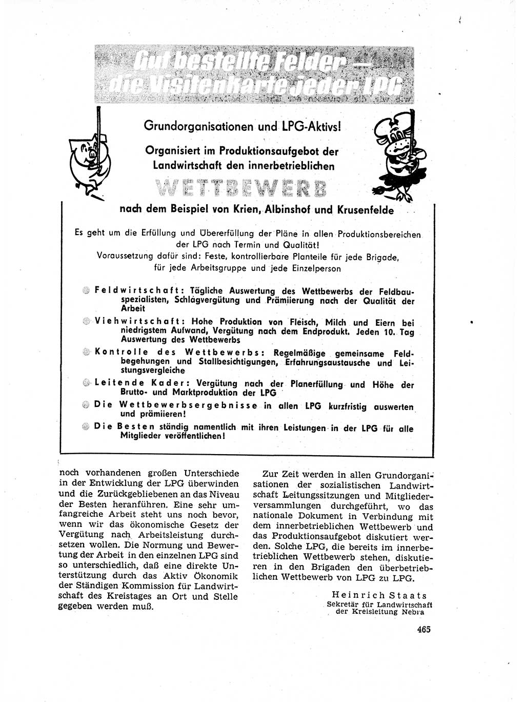 Neuer Weg (NW), Organ des Zentralkomitees (ZK) der SED (Sozialistische Einheitspartei Deutschlands) für Fragen des Parteilebens, 17. Jahrgang [Deutsche Demokratische Republik (DDR)] 1962, Seite 465 (NW ZK SED DDR 1962, S. 465)