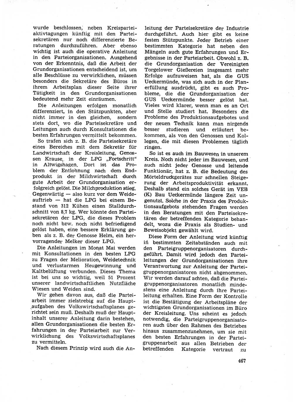 Neuer Weg (NW), Organ des Zentralkomitees (ZK) der SED (Sozialistische Einheitspartei Deutschlands) für Fragen des Parteilebens, 17. Jahrgang [Deutsche Demokratische Republik (DDR)] 1962, Seite 467 (NW ZK SED DDR 1962, S. 467)