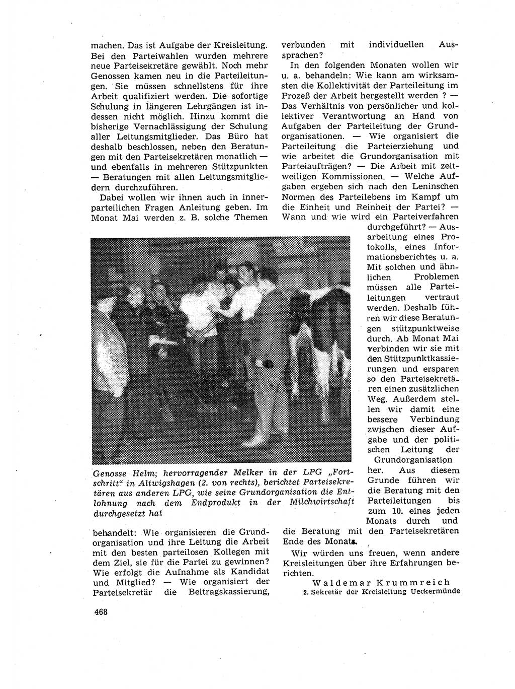 Neuer Weg (NW), Organ des Zentralkomitees (ZK) der SED (Sozialistische Einheitspartei Deutschlands) für Fragen des Parteilebens, 17. Jahrgang [Deutsche Demokratische Republik (DDR)] 1962, Seite 468 (NW ZK SED DDR 1962, S. 468)