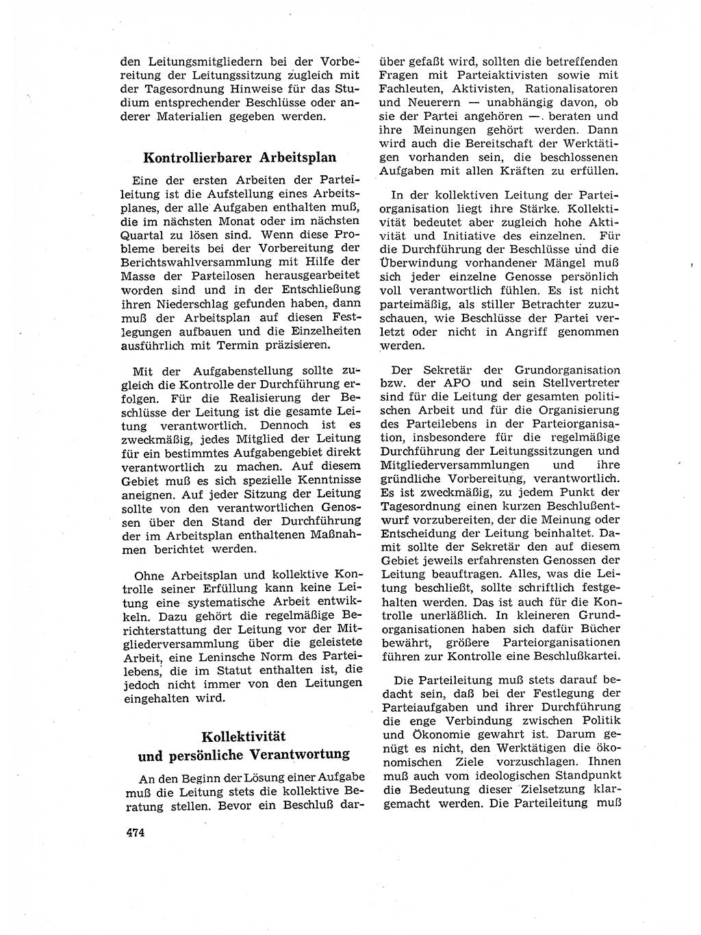 Neuer Weg (NW), Organ des Zentralkomitees (ZK) der SED (Sozialistische Einheitspartei Deutschlands) für Fragen des Parteilebens, 17. Jahrgang [Deutsche Demokratische Republik (DDR)] 1962, Seite 474 (NW ZK SED DDR 1962, S. 474)