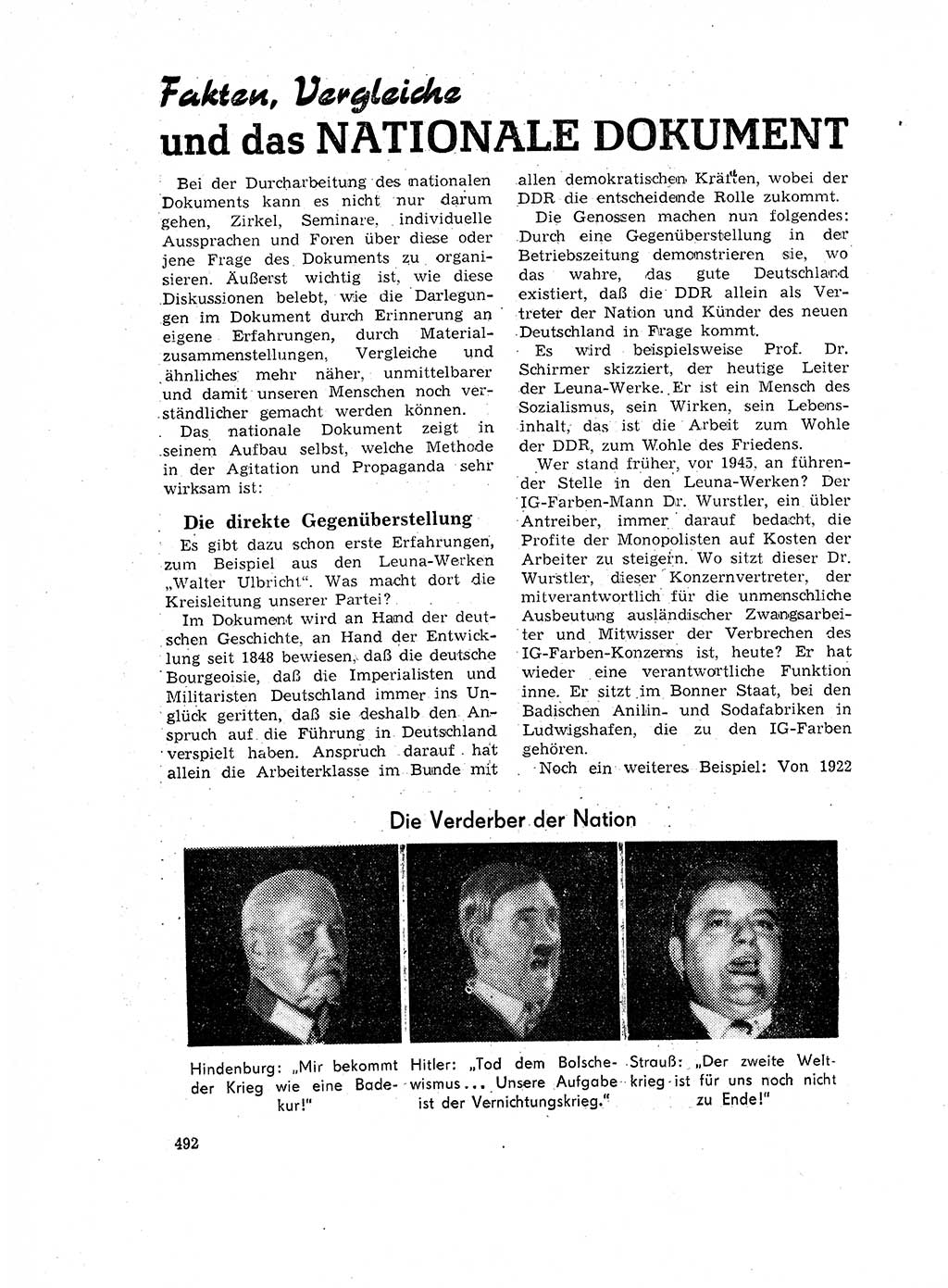 Neuer Weg (NW), Organ des Zentralkomitees (ZK) der SED (Sozialistische Einheitspartei Deutschlands) für Fragen des Parteilebens, 17. Jahrgang [Deutsche Demokratische Republik (DDR)] 1962, Seite 492 (NW ZK SED DDR 1962, S. 492)