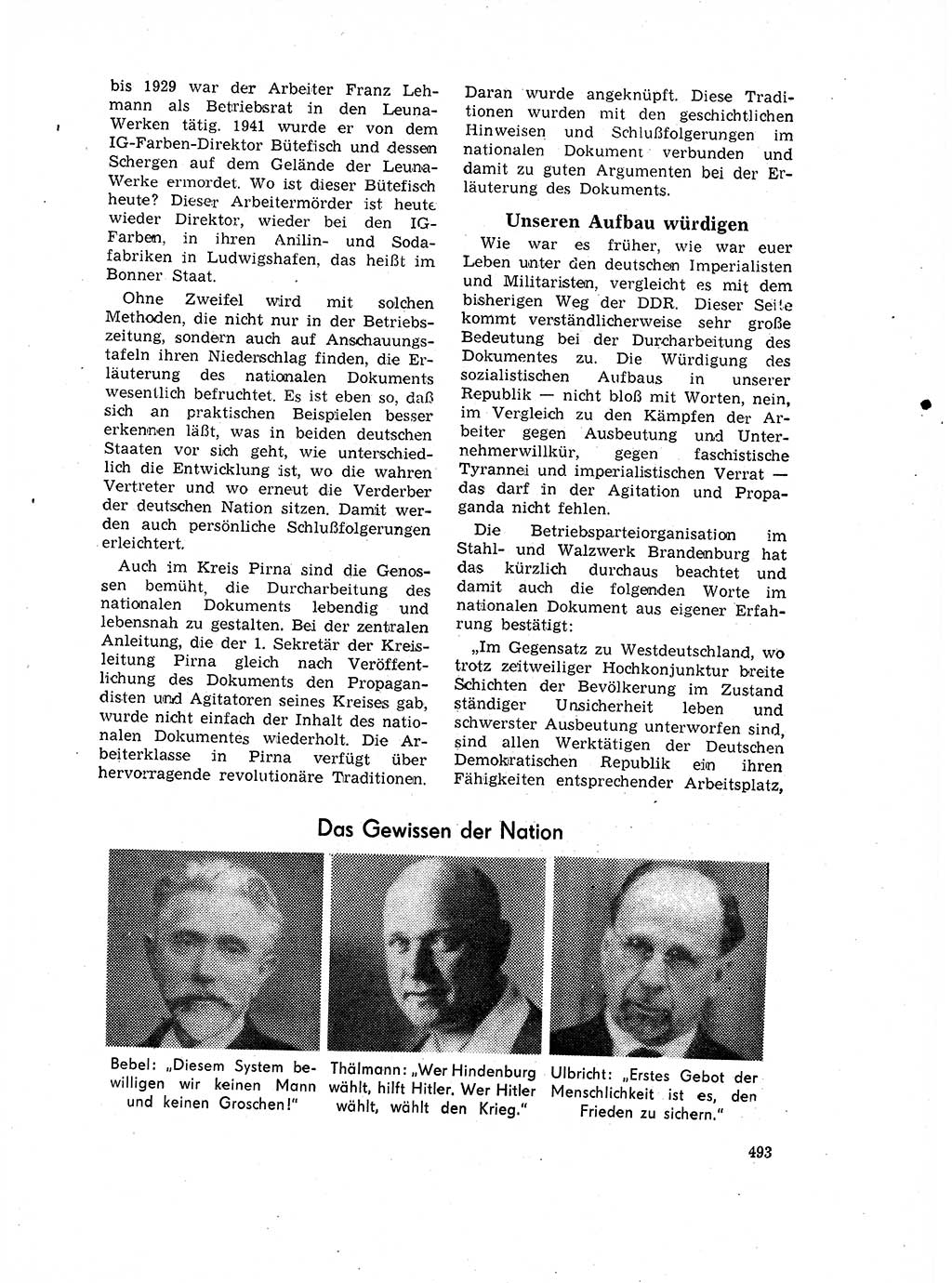 Neuer Weg (NW), Organ des Zentralkomitees (ZK) der SED (Sozialistische Einheitspartei Deutschlands) für Fragen des Parteilebens, 17. Jahrgang [Deutsche Demokratische Republik (DDR)] 1962, Seite 493 (NW ZK SED DDR 1962, S. 493)