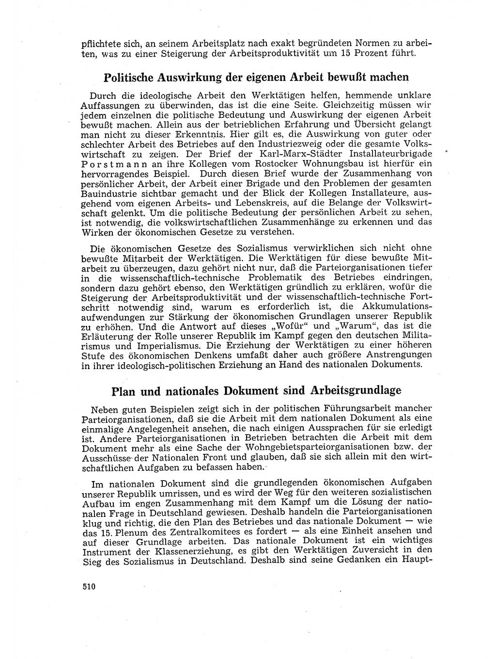 Neuer Weg (NW), Organ des Zentralkomitees (ZK) der SED (Sozialistische Einheitspartei Deutschlands) für Fragen des Parteilebens, 17. Jahrgang [Deutsche Demokratische Republik (DDR)] 1962, Seite 510 (NW ZK SED DDR 1962, S. 510)