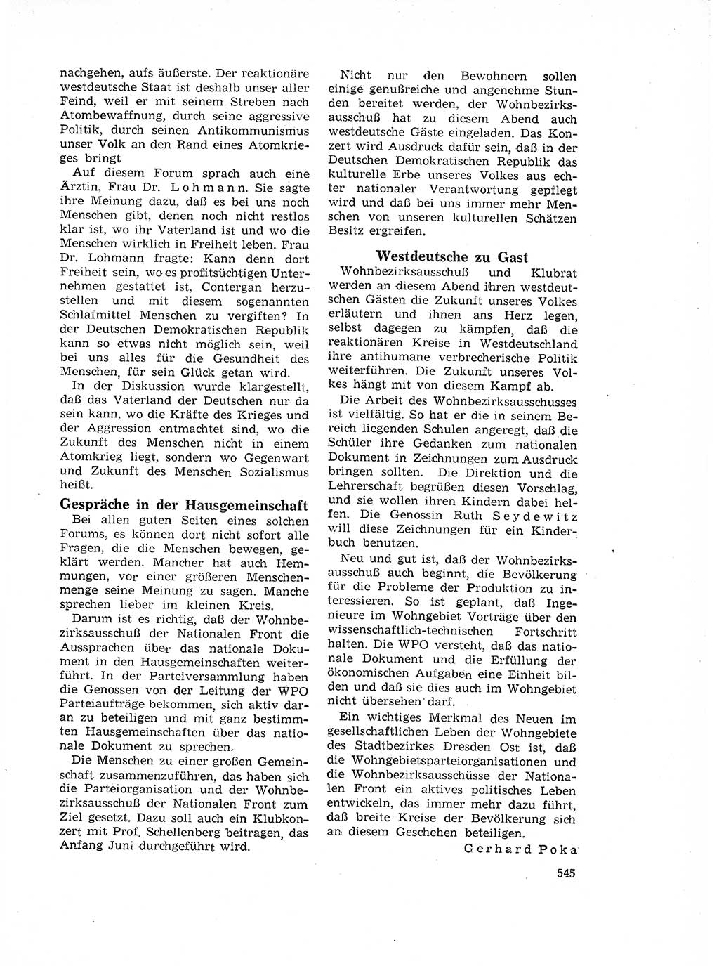 Neuer Weg (NW), Organ des Zentralkomitees (ZK) der SED (Sozialistische Einheitspartei Deutschlands) für Fragen des Parteilebens, 17. Jahrgang [Deutsche Demokratische Republik (DDR)] 1962, Seite 545 (NW ZK SED DDR 1962, S. 545)