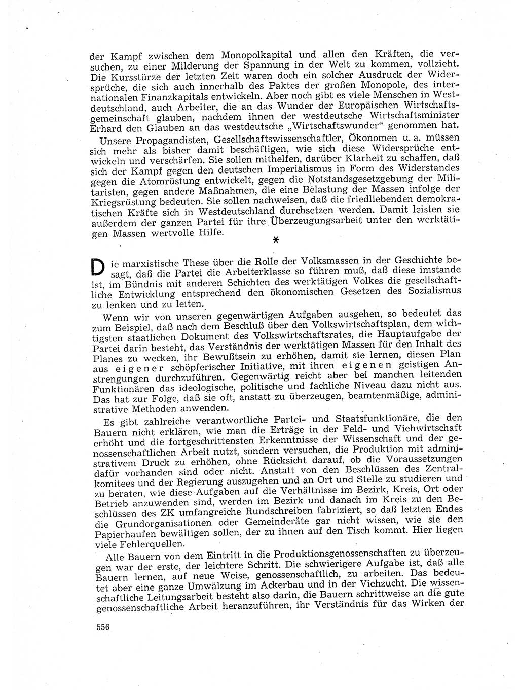 Neuer Weg (NW), Organ des Zentralkomitees (ZK) der SED (Sozialistische Einheitspartei Deutschlands) für Fragen des Parteilebens, 17. Jahrgang [Deutsche Demokratische Republik (DDR)] 1962, Seite 556 (NW ZK SED DDR 1962, S. 556)
