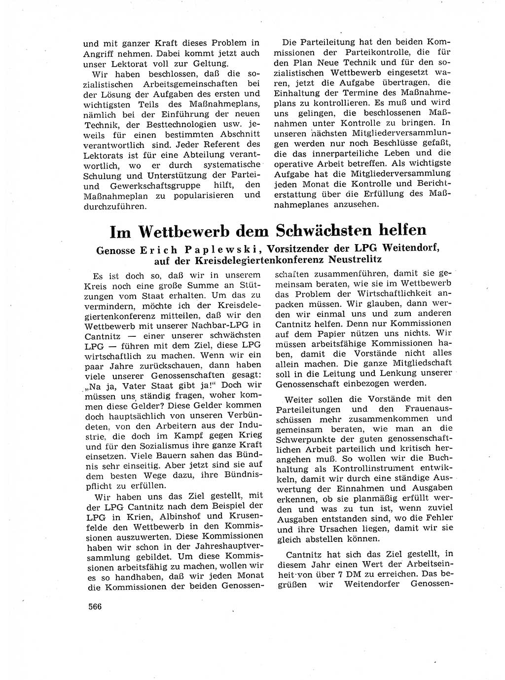 Neuer Weg (NW), Organ des Zentralkomitees (ZK) der SED (Sozialistische Einheitspartei Deutschlands) für Fragen des Parteilebens, 17. Jahrgang [Deutsche Demokratische Republik (DDR)] 1962, Seite 566 (NW ZK SED DDR 1962, S. 566)