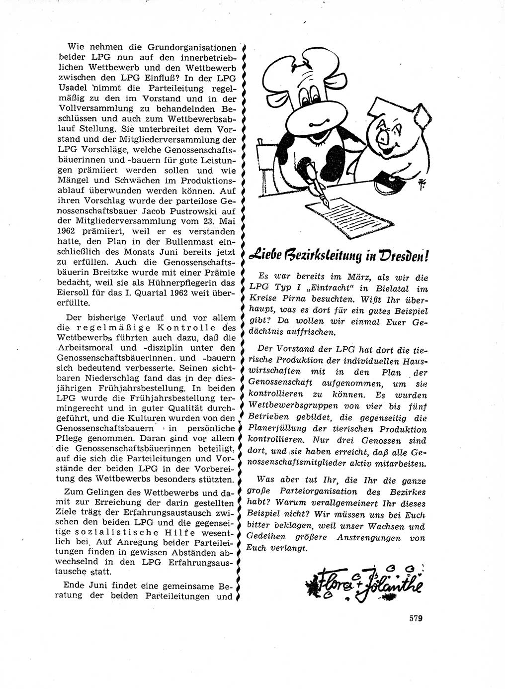 Neuer Weg (NW), Organ des Zentralkomitees (ZK) der SED (Sozialistische Einheitspartei Deutschlands) für Fragen des Parteilebens, 17. Jahrgang [Deutsche Demokratische Republik (DDR)] 1962, Seite 579 (NW ZK SED DDR 1962, S. 579)