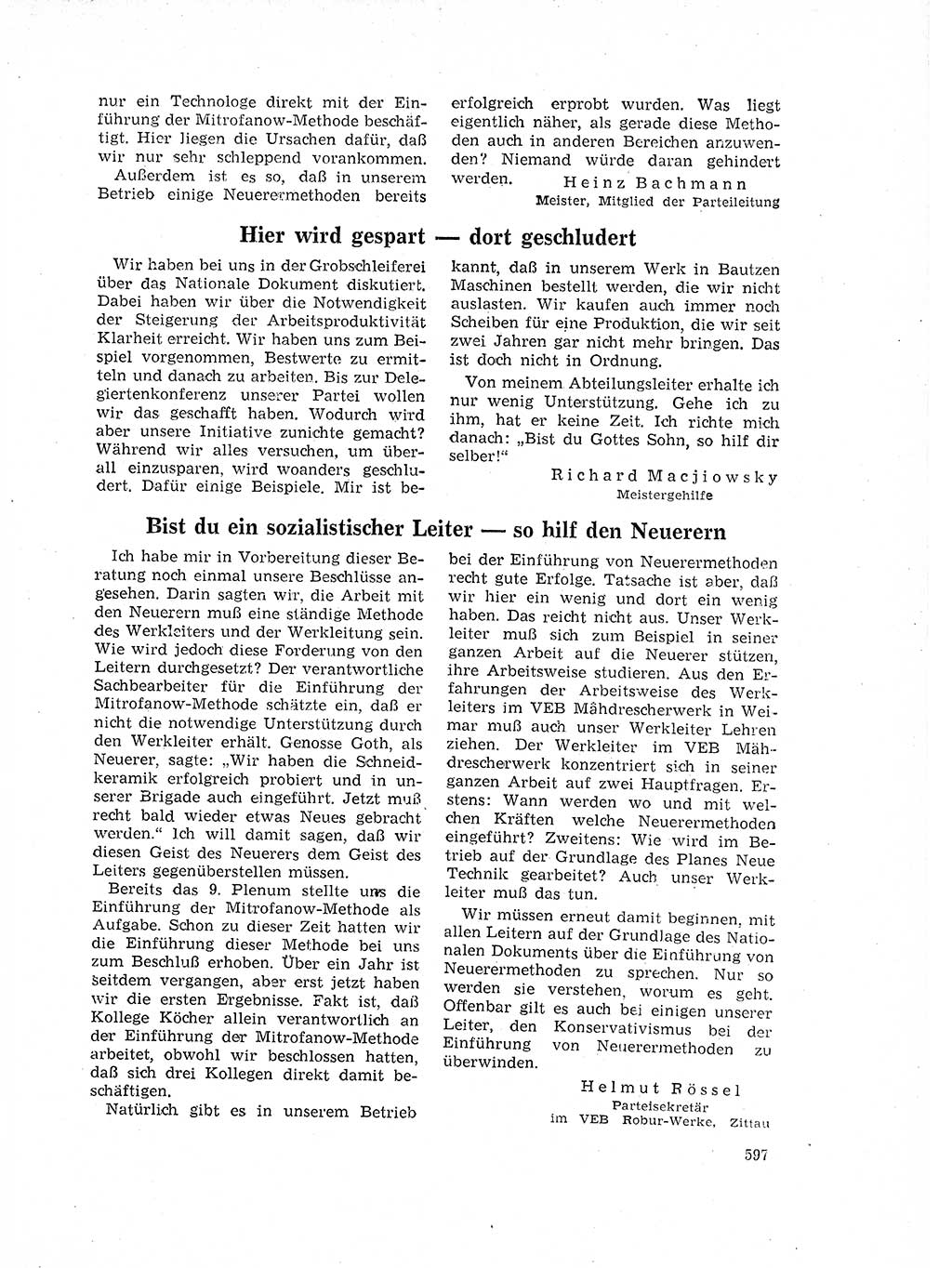 Neuer Weg (NW), Organ des Zentralkomitees (ZK) der SED (Sozialistische Einheitspartei Deutschlands) für Fragen des Parteilebens, 17. Jahrgang [Deutsche Demokratische Republik (DDR)] 1962, Seite 597 (NW ZK SED DDR 1962, S. 597)