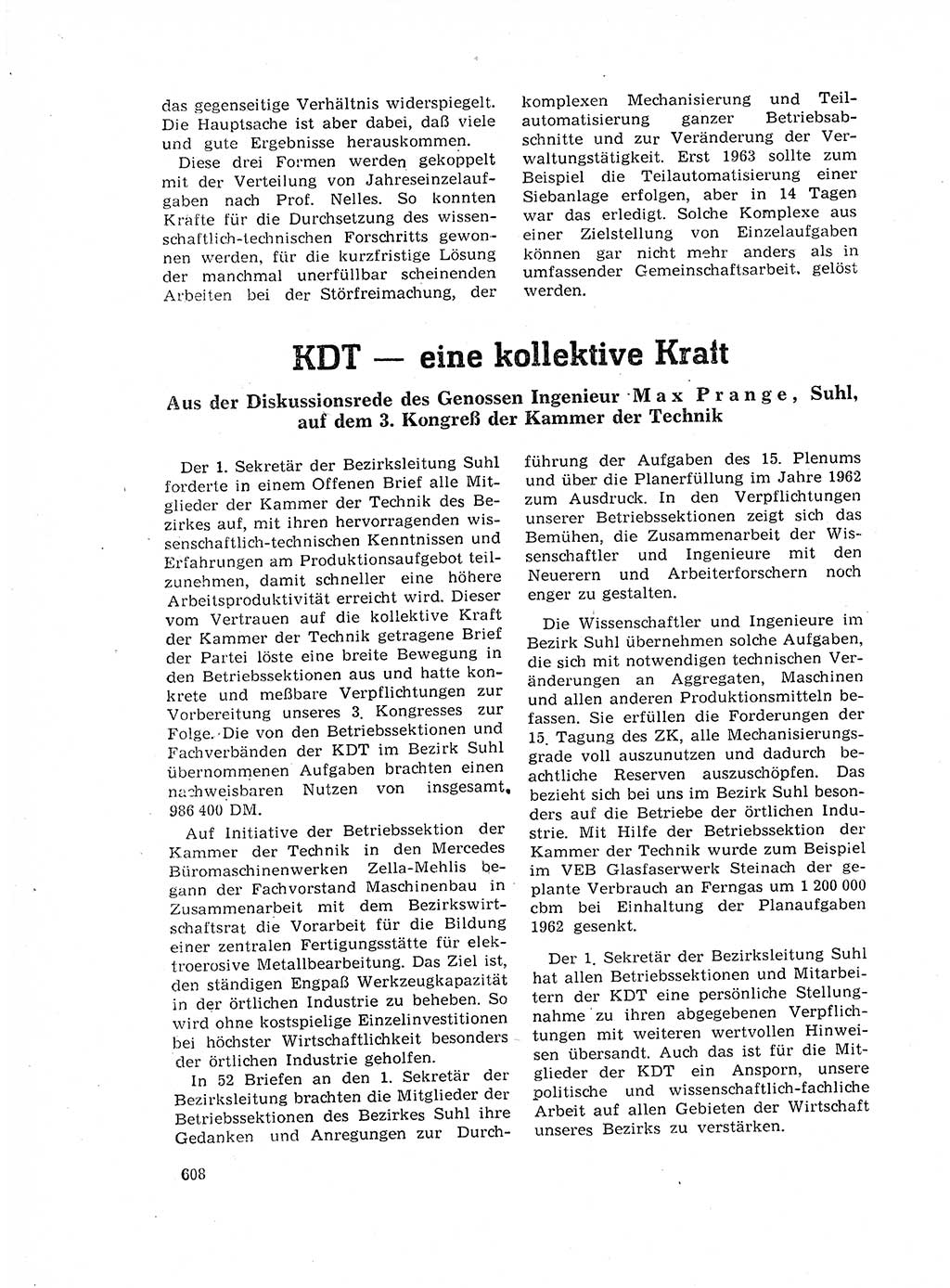 Neuer Weg (NW), Organ des Zentralkomitees (ZK) der SED (Sozialistische Einheitspartei Deutschlands) für Fragen des Parteilebens, 17. Jahrgang [Deutsche Demokratische Republik (DDR)] 1962, Seite 608 (NW ZK SED DDR 1962, S. 608)