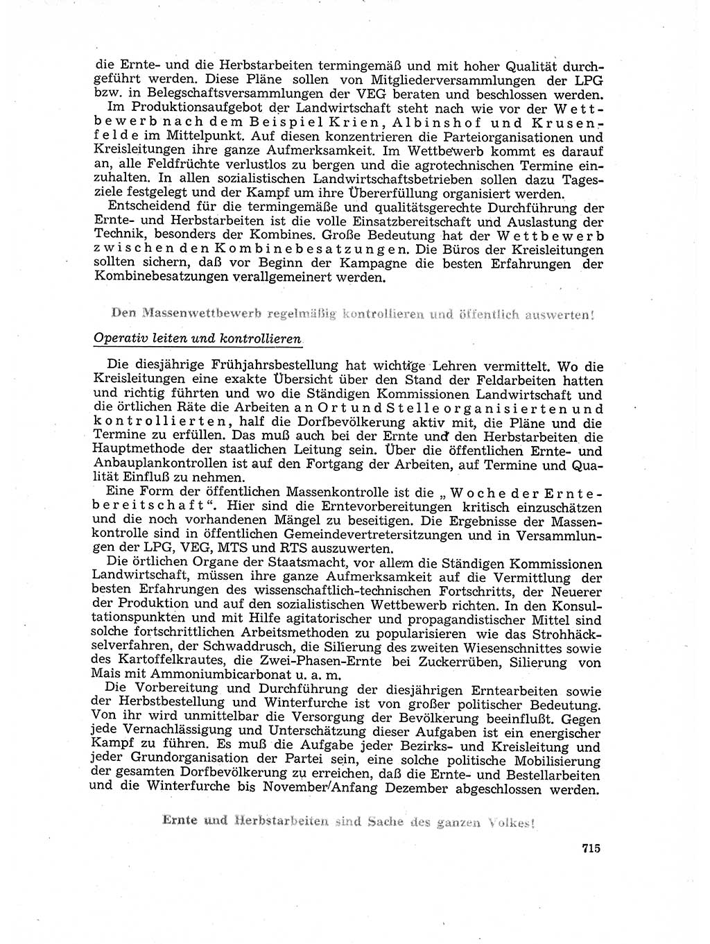 Neuer Weg (NW), Organ des Zentralkomitees (ZK) der SED (Sozialistische Einheitspartei Deutschlands) für Fragen des Parteilebens, 17. Jahrgang [Deutsche Demokratische Republik (DDR)] 1962, Seite 715 (NW ZK SED DDR 1962, S. 715)