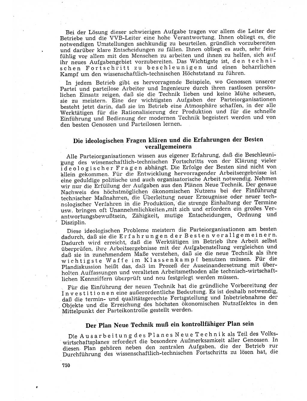 Neuer Weg (NW), Organ des Zentralkomitees (ZK) der SED (Sozialistische Einheitspartei Deutschlands) für Fragen des Parteilebens, 17. Jahrgang [Deutsche Demokratische Republik (DDR)] 1962, Seite 750 (NW ZK SED DDR 1962, S. 750)