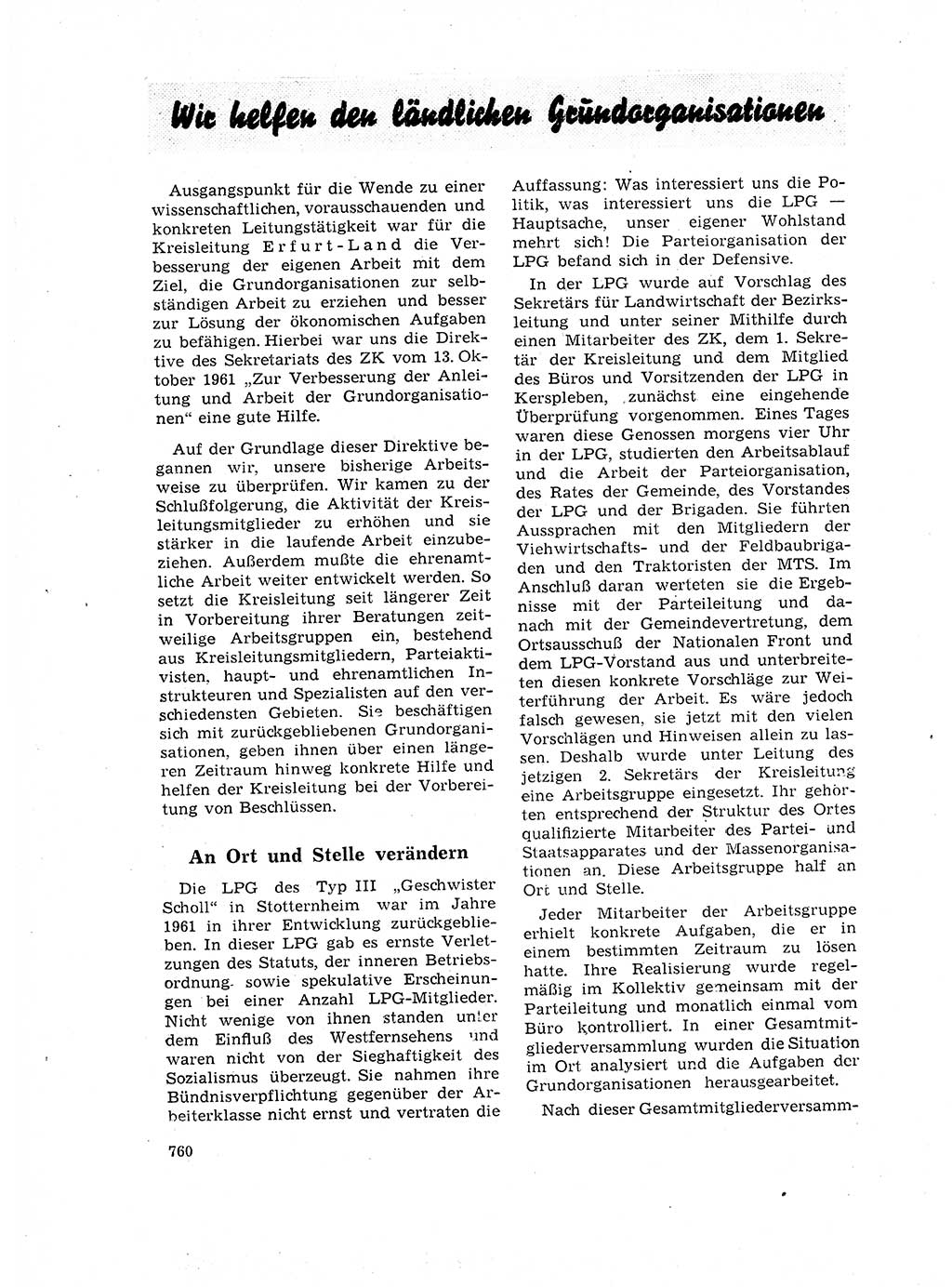 Neuer Weg (NW), Organ des Zentralkomitees (ZK) der SED (Sozialistische Einheitspartei Deutschlands) für Fragen des Parteilebens, 17. Jahrgang [Deutsche Demokratische Republik (DDR)] 1962, Seite 760 (NW ZK SED DDR 1962, S. 760)