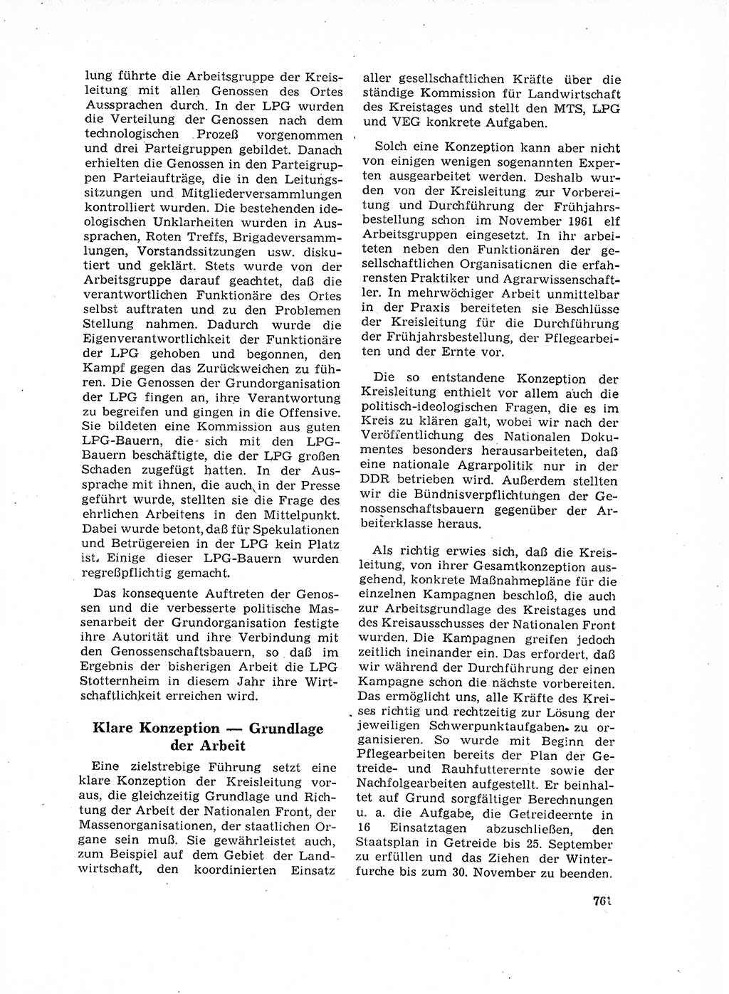 Neuer Weg (NW), Organ des Zentralkomitees (ZK) der SED (Sozialistische Einheitspartei Deutschlands) für Fragen des Parteilebens, 17. Jahrgang [Deutsche Demokratische Republik (DDR)] 1962, Seite 761 (NW ZK SED DDR 1962, S. 761)