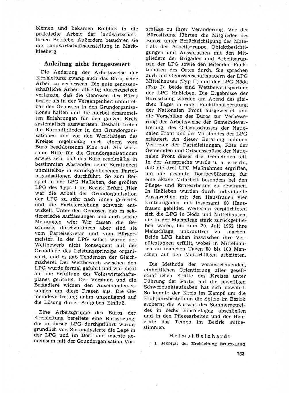 Neuer Weg (NW), Organ des Zentralkomitees (ZK) der SED (Sozialistische Einheitspartei Deutschlands) für Fragen des Parteilebens, 17. Jahrgang [Deutsche Demokratische Republik (DDR)] 1962, Seite 763 (NW ZK SED DDR 1962, S. 763)