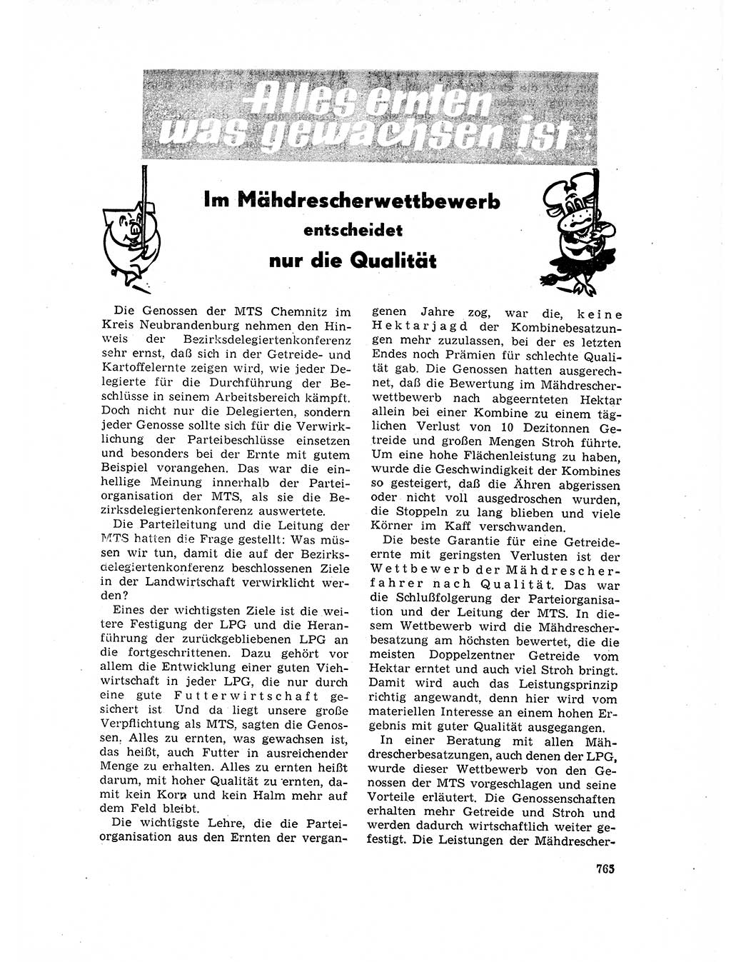 Neuer Weg (NW), Organ des Zentralkomitees (ZK) der SED (Sozialistische Einheitspartei Deutschlands) für Fragen des Parteilebens, 17. Jahrgang [Deutsche Demokratische Republik (DDR)] 1962, Seite 765 (NW ZK SED DDR 1962, S. 765)