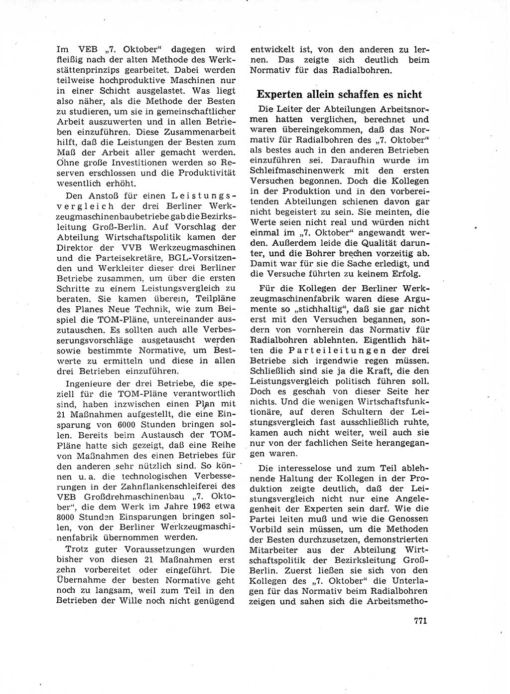 Neuer Weg (NW), Organ des Zentralkomitees (ZK) der SED (Sozialistische Einheitspartei Deutschlands) für Fragen des Parteilebens, 17. Jahrgang [Deutsche Demokratische Republik (DDR)] 1962, Seite 771 (NW ZK SED DDR 1962, S. 771)