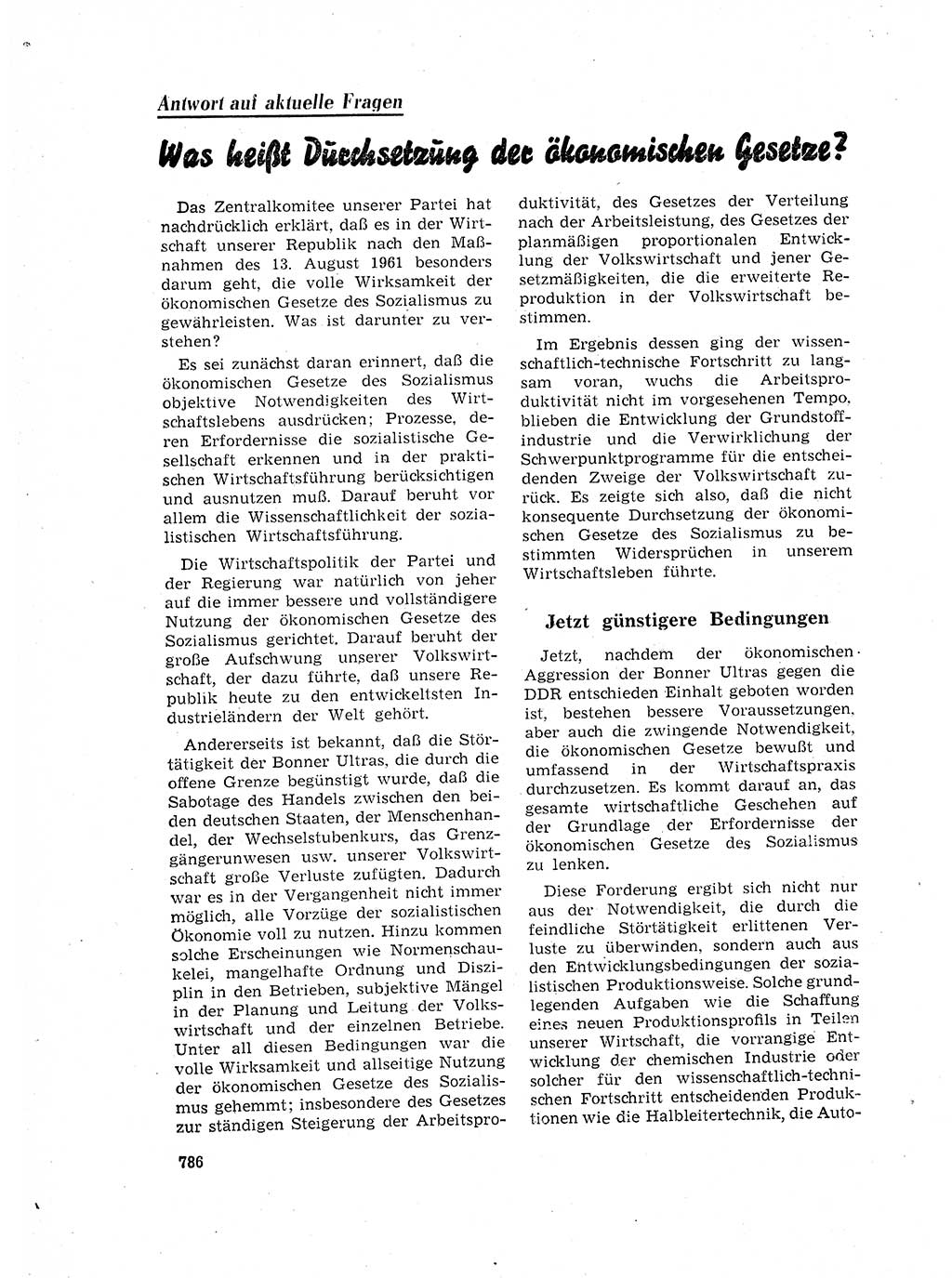 Neuer Weg (NW), Organ des Zentralkomitees (ZK) der SED (Sozialistische Einheitspartei Deutschlands) für Fragen des Parteilebens, 17. Jahrgang [Deutsche Demokratische Republik (DDR)] 1962, Seite 786 (NW ZK SED DDR 1962, S. 786)