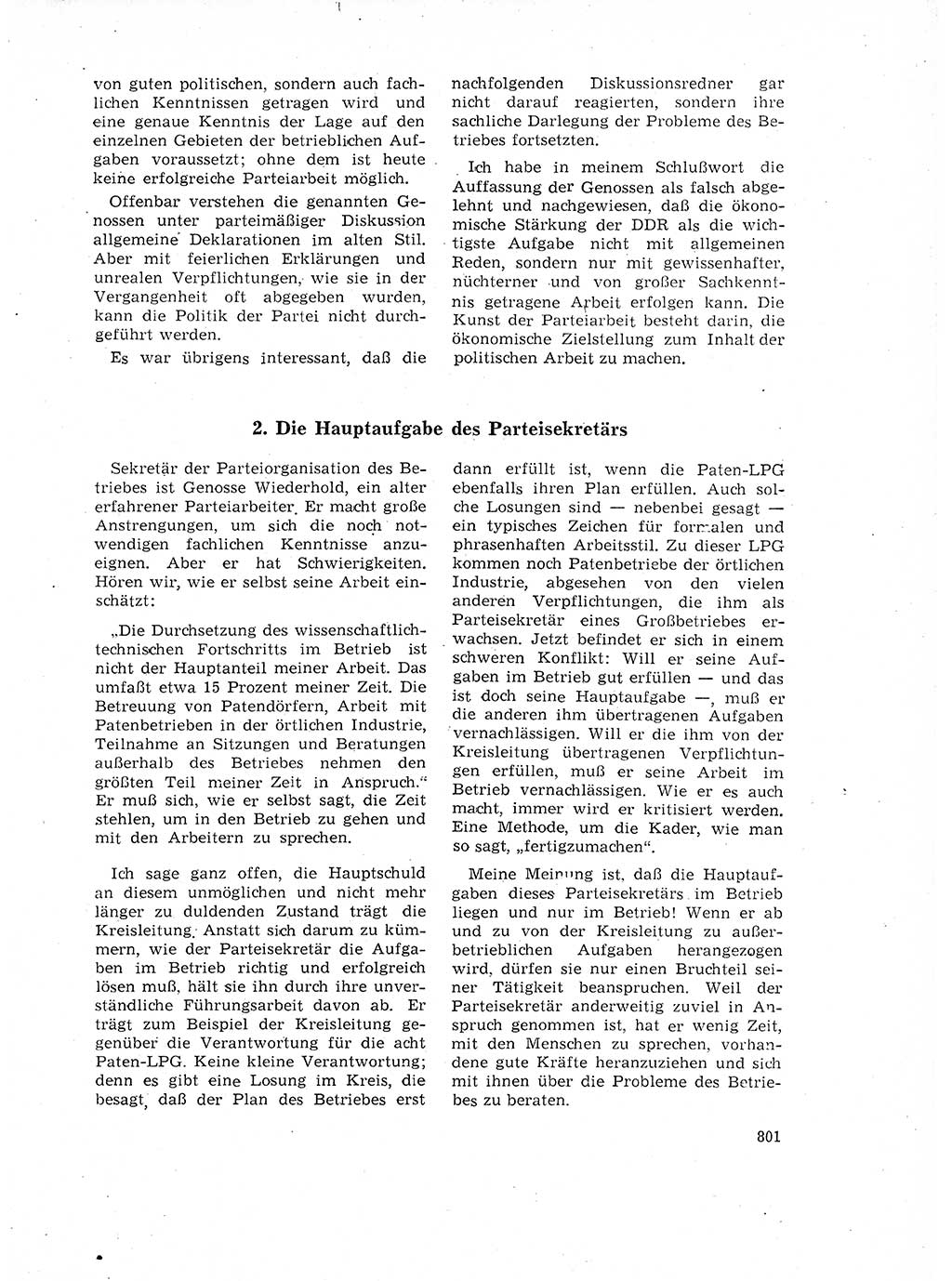 Neuer Weg (NW), Organ des Zentralkomitees (ZK) der SED (Sozialistische Einheitspartei Deutschlands) für Fragen des Parteilebens, 17. Jahrgang [Deutsche Demokratische Republik (DDR)] 1962, Seite 801 (NW ZK SED DDR 1962, S. 801)