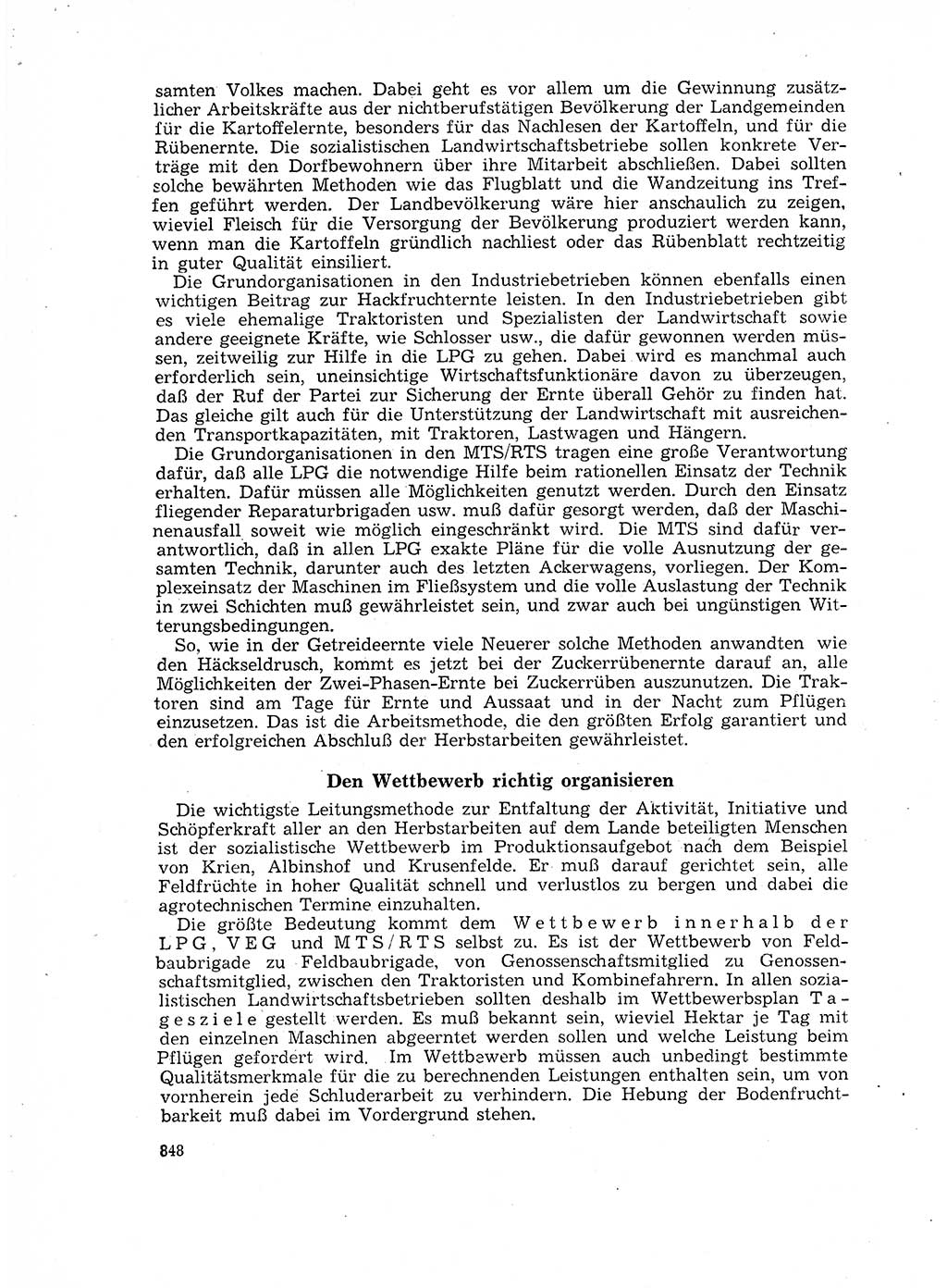 Neuer Weg (NW), Organ des Zentralkomitees (ZK) der SED (Sozialistische Einheitspartei Deutschlands) für Fragen des Parteilebens, 17. Jahrgang [Deutsche Demokratische Republik (DDR)] 1962, Seite 848 (NW ZK SED DDR 1962, S. 848)