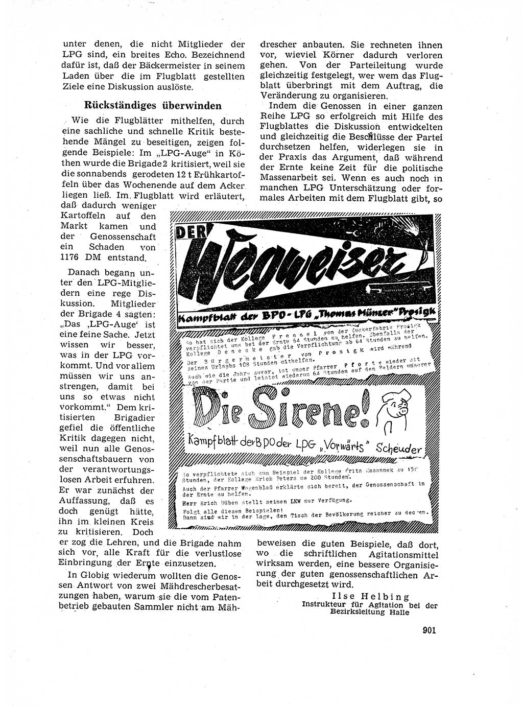 Neuer Weg (NW), Organ des Zentralkomitees (ZK) der SED (Sozialistische Einheitspartei Deutschlands) für Fragen des Parteilebens, 17. Jahrgang [Deutsche Demokratische Republik (DDR)] 1962, Seite 901 (NW ZK SED DDR 1962, S. 901)