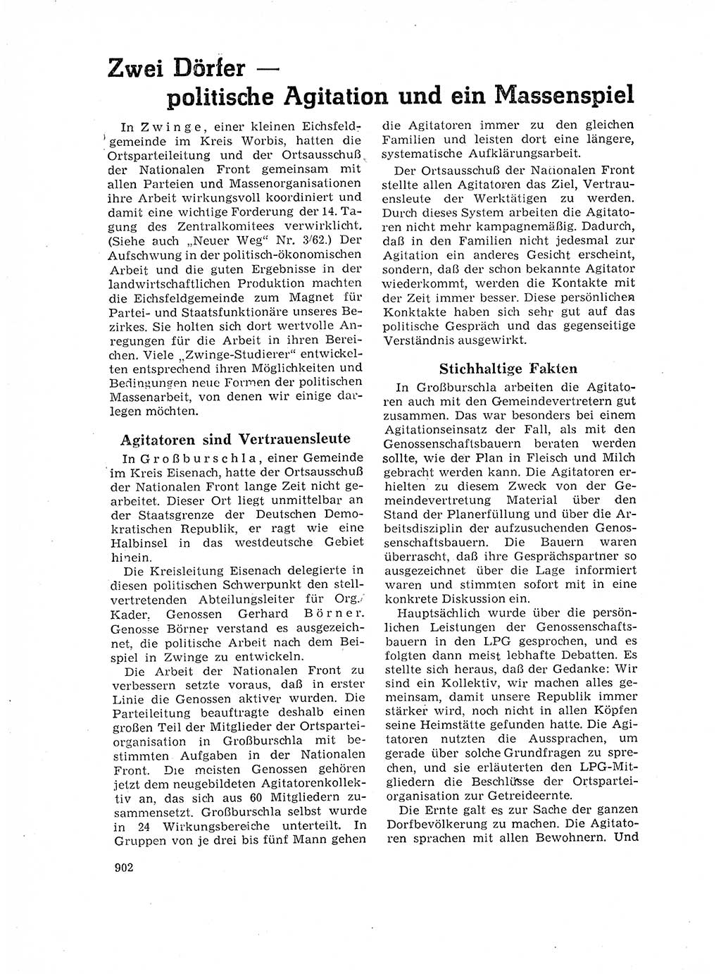 Neuer Weg (NW), Organ des Zentralkomitees (ZK) der SED (Sozialistische Einheitspartei Deutschlands) für Fragen des Parteilebens, 17. Jahrgang [Deutsche Demokratische Republik (DDR)] 1962, Seite 902 (NW ZK SED DDR 1962, S. 902)