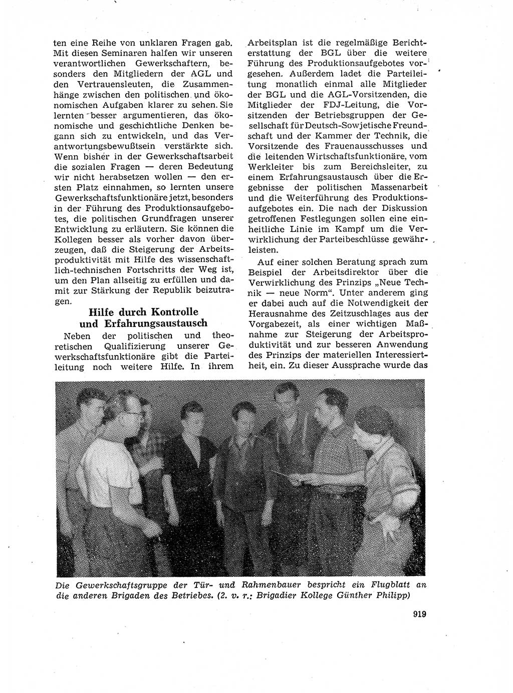 Neuer Weg (NW), Organ des Zentralkomitees (ZK) der SED (Sozialistische Einheitspartei Deutschlands) für Fragen des Parteilebens, 17. Jahrgang [Deutsche Demokratische Republik (DDR)] 1962, Seite 919 (NW ZK SED DDR 1962, S. 919)