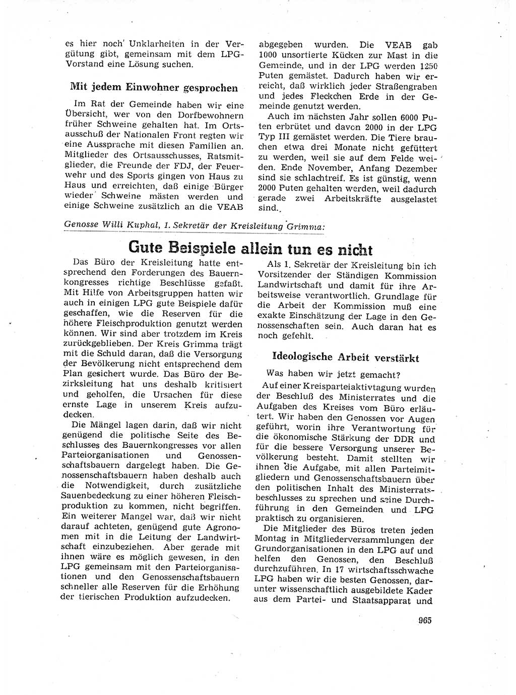 Neuer Weg (NW), Organ des Zentralkomitees (ZK) der SED (Sozialistische Einheitspartei Deutschlands) für Fragen des Parteilebens, 17. Jahrgang [Deutsche Demokratische Republik (DDR)] 1962, Seite 965 (NW ZK SED DDR 1962, S. 965)