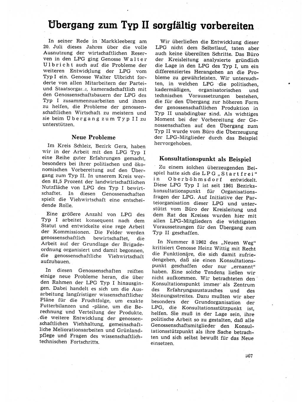 Neuer Weg (NW), Organ des Zentralkomitees (ZK) der SED (Sozialistische Einheitspartei Deutschlands) für Fragen des Parteilebens, 17. Jahrgang [Deutsche Demokratische Republik (DDR)] 1962, Seite 967 (NW ZK SED DDR 1962, S. 967)