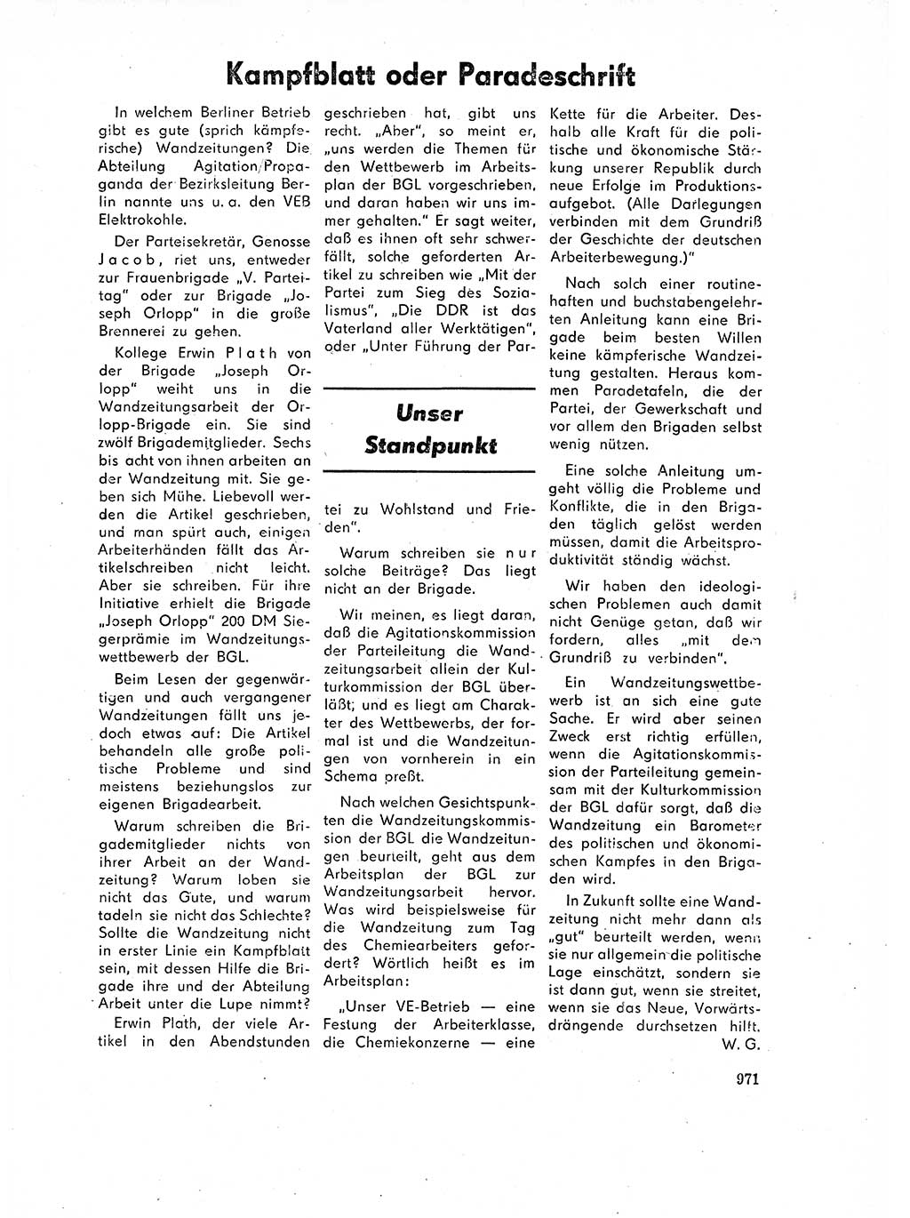 Neuer Weg (NW), Organ des Zentralkomitees (ZK) der SED (Sozialistische Einheitspartei Deutschlands) für Fragen des Parteilebens, 17. Jahrgang [Deutsche Demokratische Republik (DDR)] 1962, Seite 971 (NW ZK SED DDR 1962, S. 971)