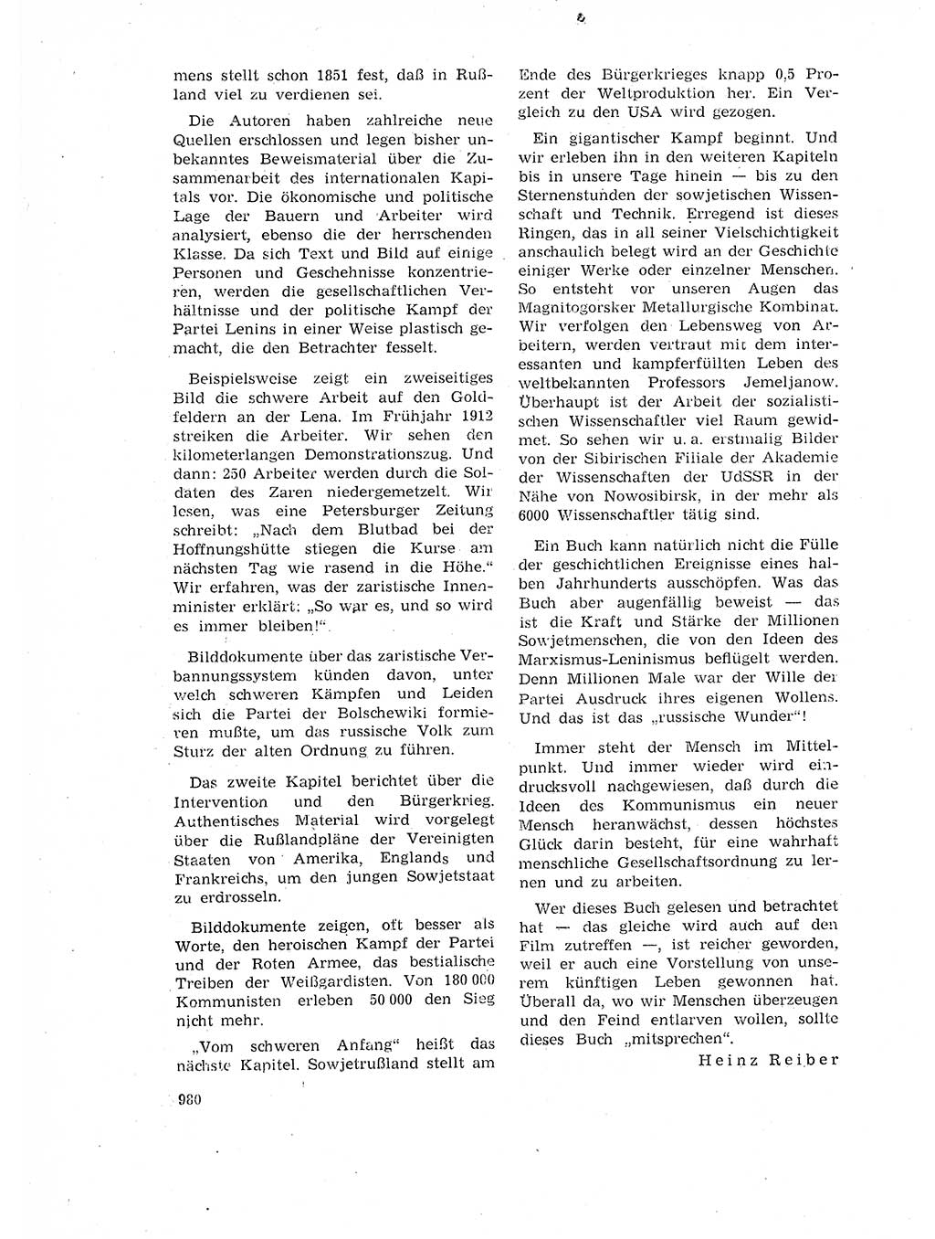 Neuer Weg (NW), Organ des Zentralkomitees (ZK) der SED (Sozialistische Einheitspartei Deutschlands) für Fragen des Parteilebens, 17. Jahrgang [Deutsche Demokratische Republik (DDR)] 1962, Seite 980 (NW ZK SED DDR 1962, S. 980)
