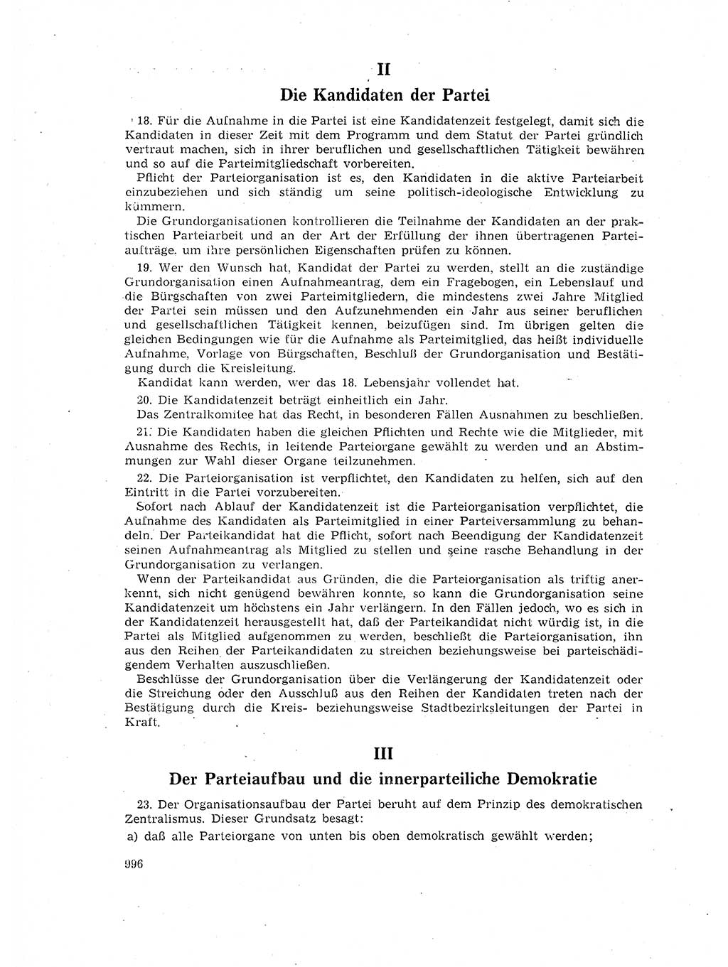 Neuer Weg (NW), Organ des Zentralkomitees (ZK) der SED (Sozialistische Einheitspartei Deutschlands) für Fragen des Parteilebens, 17. Jahrgang [Deutsche Demokratische Republik (DDR)] 1962, Seite 996 (NW ZK SED DDR 1962, S. 996)