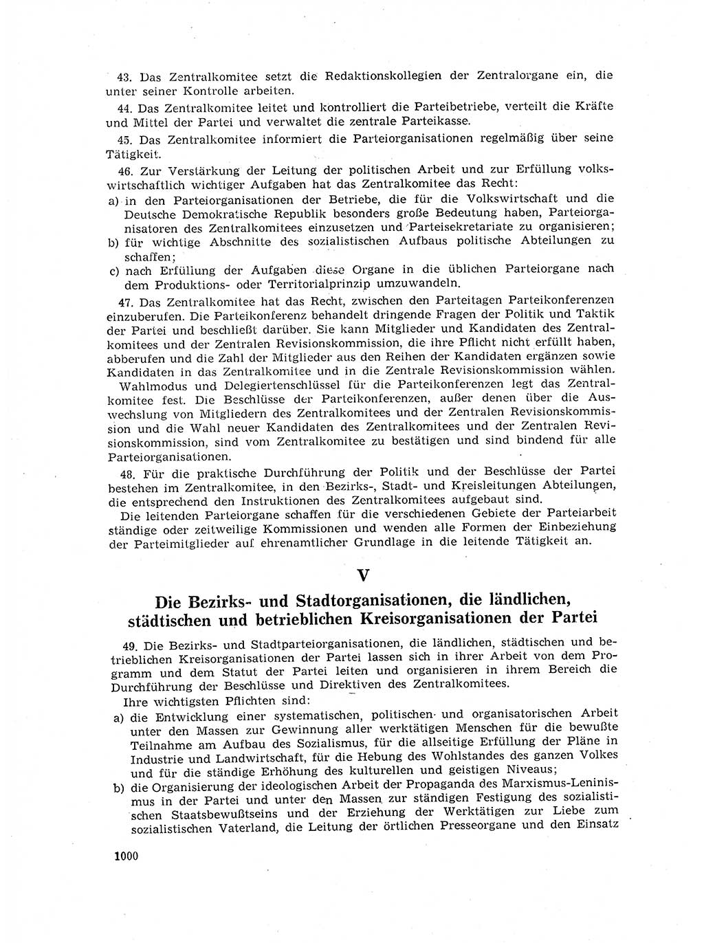 Neuer Weg (NW), Organ des Zentralkomitees (ZK) der SED (Sozialistische Einheitspartei Deutschlands) für Fragen des Parteilebens, 17. Jahrgang [Deutsche Demokratische Republik (DDR)] 1962, Seite 1000 (NW ZK SED DDR 1962, S. 1000)