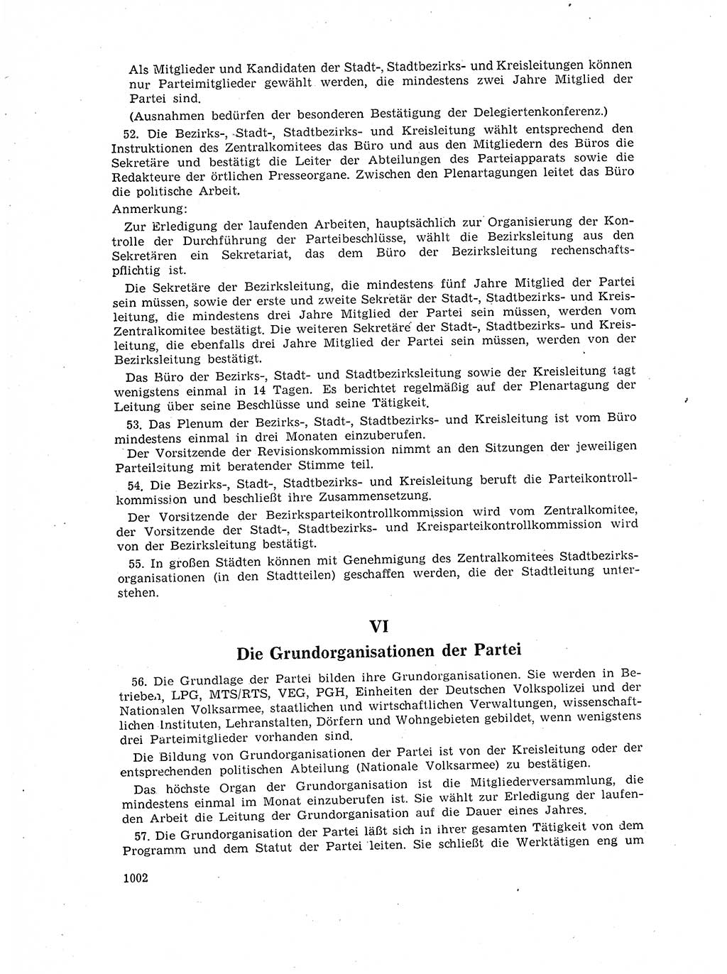 Neuer Weg (NW), Organ des Zentralkomitees (ZK) der SED (Sozialistische Einheitspartei Deutschlands) für Fragen des Parteilebens, 17. Jahrgang [Deutsche Demokratische Republik (DDR)] 1962, Seite 1002 (NW ZK SED DDR 1962, S. 1002)