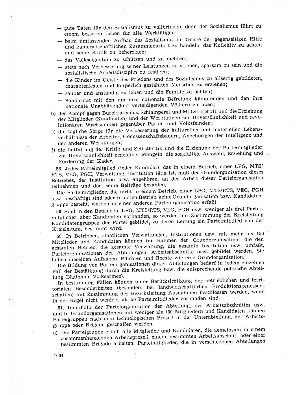 Neuer Weg (NW), Organ des Zentralkomitees (ZK) der SED (Sozialistische Einheitspartei Deutschlands) für Fragen des Parteilebens, 17. Jahrgang [Deutsche Demokratische Republik (DDR)] 1962, Seite 1004 (NW ZK SED DDR 1962, S. 1004)