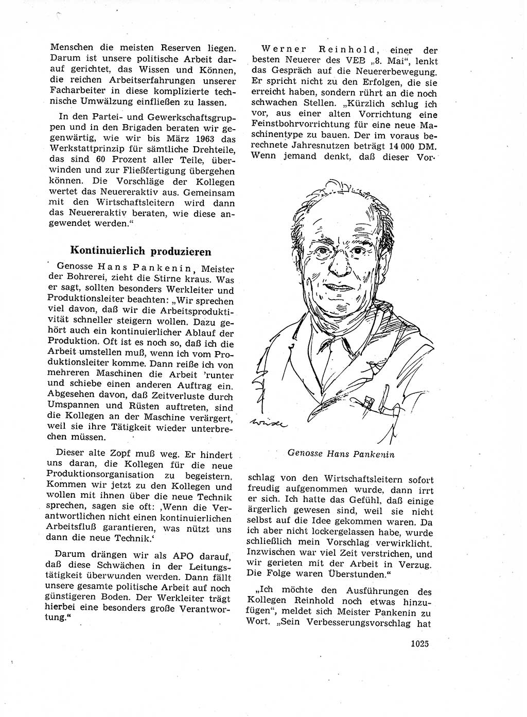 Neuer Weg (NW), Organ des Zentralkomitees (ZK) der SED (Sozialistische Einheitspartei Deutschlands) für Fragen des Parteilebens, 17. Jahrgang [Deutsche Demokratische Republik (DDR)] 1962, Seite 1025 (NW ZK SED DDR 1962, S. 1025)