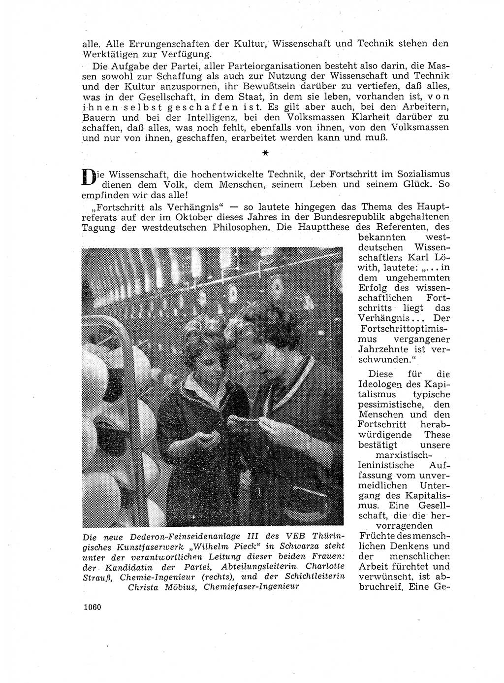 Neuer Weg (NW), Organ des Zentralkomitees (ZK) der SED (Sozialistische Einheitspartei Deutschlands) für Fragen des Parteilebens, 17. Jahrgang [Deutsche Demokratische Republik (DDR)] 1962, Seite 1060 (NW ZK SED DDR 1962, S. 1060)