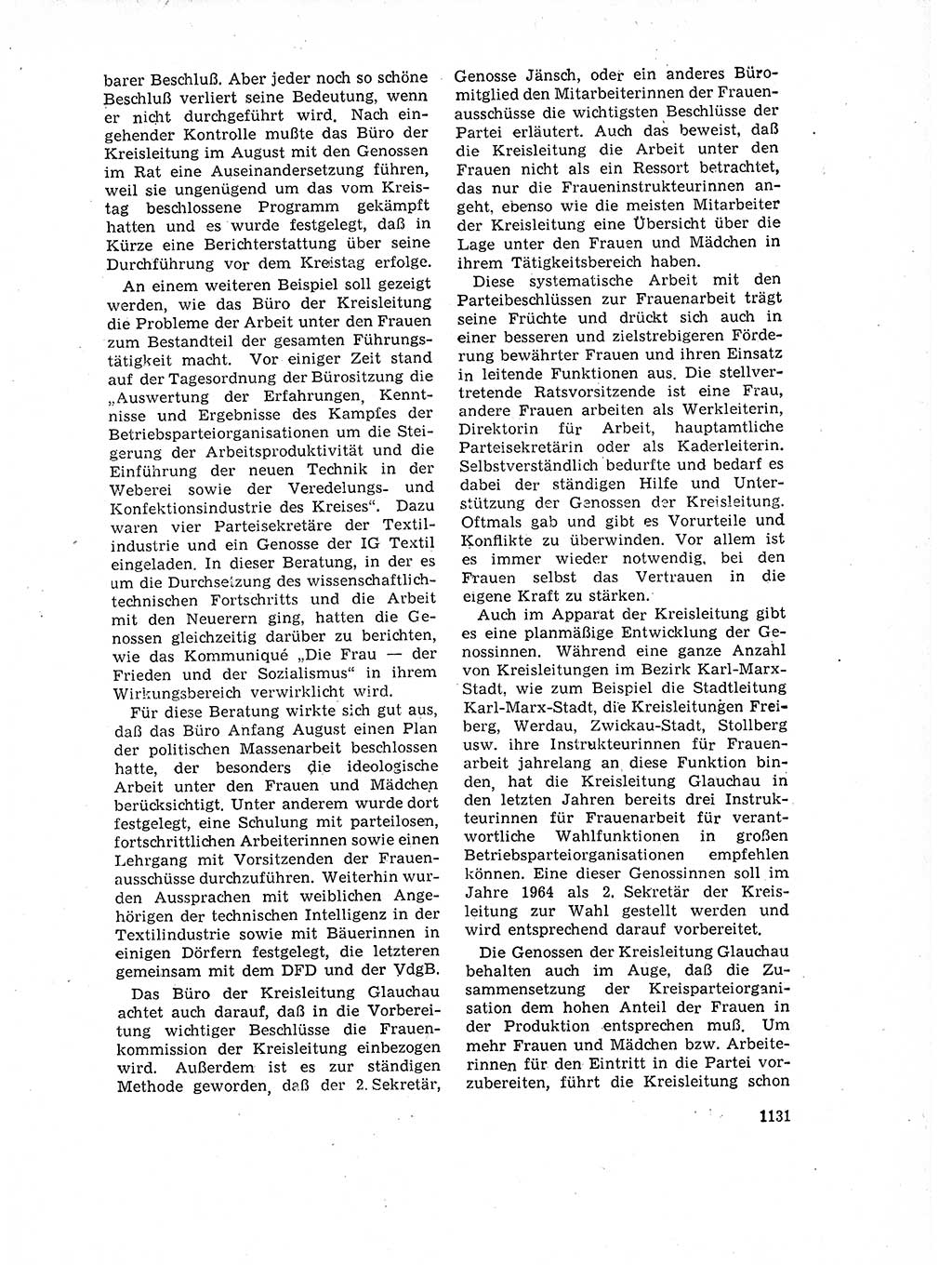 Neuer Weg (NW), Organ des Zentralkomitees (ZK) der SED (Sozialistische Einheitspartei Deutschlands) für Fragen des Parteilebens, 17. Jahrgang [Deutsche Demokratische Republik (DDR)] 1962, Seite 1131 (NW ZK SED DDR 1962, S. 1131)