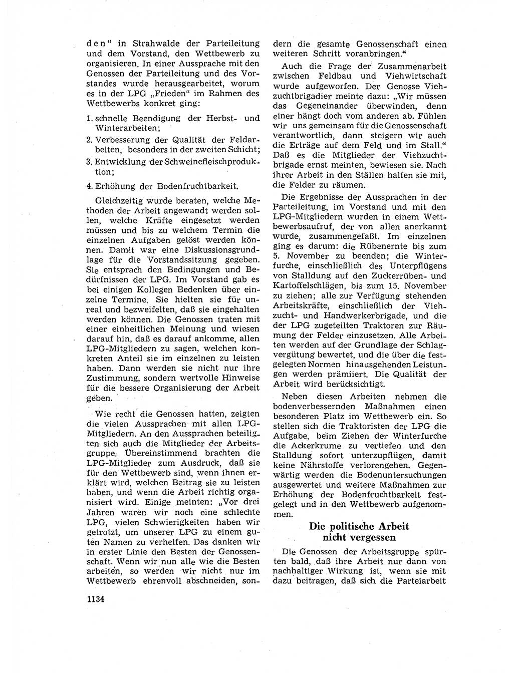 Neuer Weg (NW), Organ des Zentralkomitees (ZK) der SED (Sozialistische Einheitspartei Deutschlands) für Fragen des Parteilebens, 17. Jahrgang [Deutsche Demokratische Republik (DDR)] 1962, Seite 1134 (NW ZK SED DDR 1962, S. 1134)