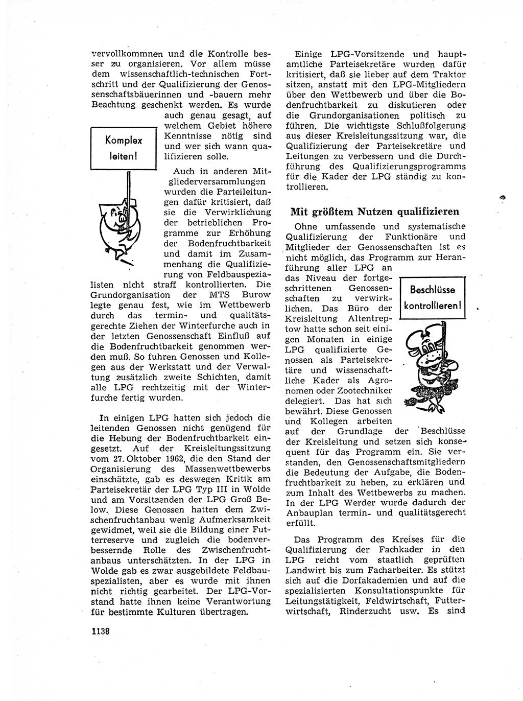 Neuer Weg (NW), Organ des Zentralkomitees (ZK) der SED (Sozialistische Einheitspartei Deutschlands) für Fragen des Parteilebens, 17. Jahrgang [Deutsche Demokratische Republik (DDR)] 1962, Seite 1138 (NW ZK SED DDR 1962, S. 1138)